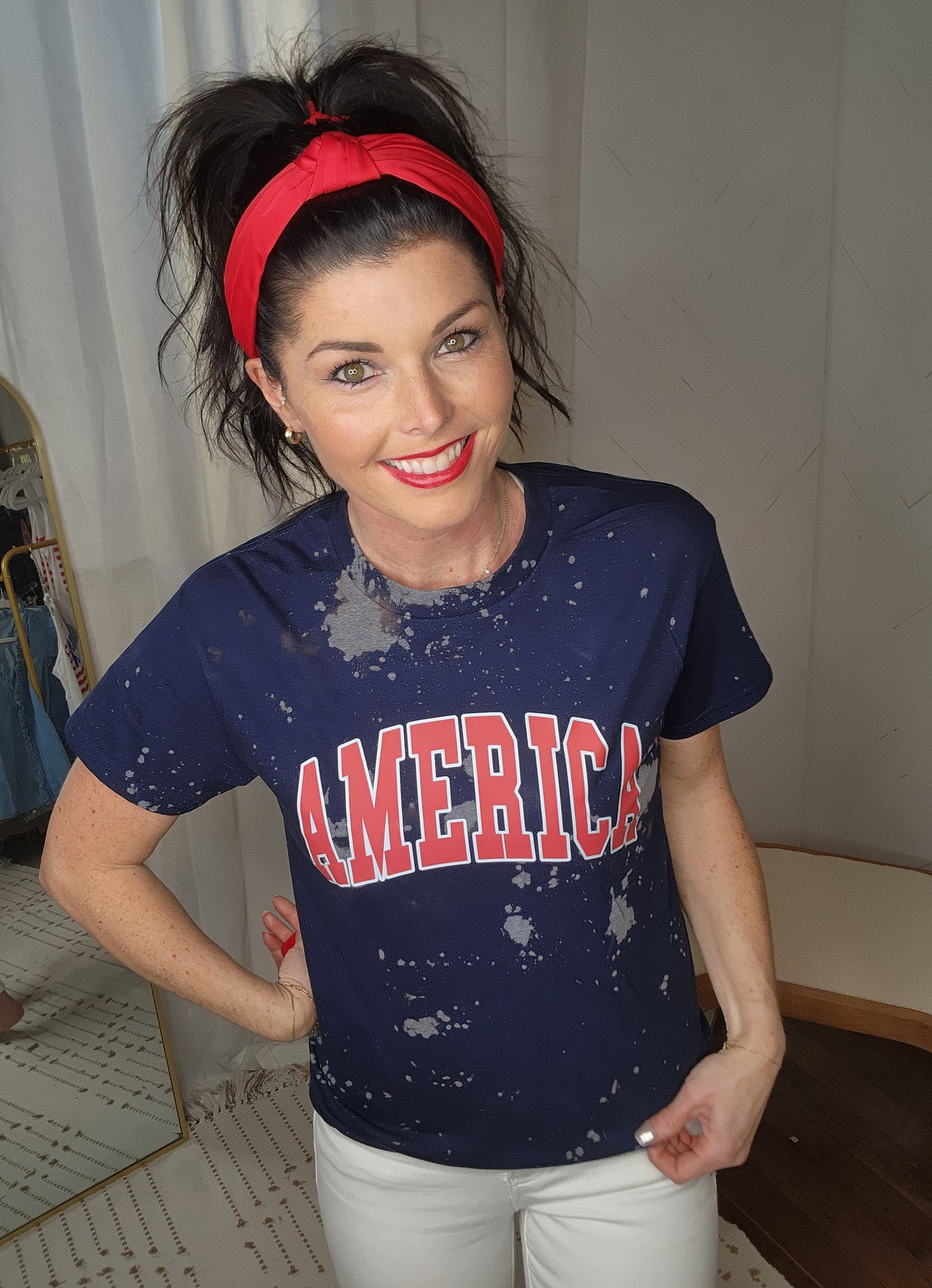 America Bleached Tee