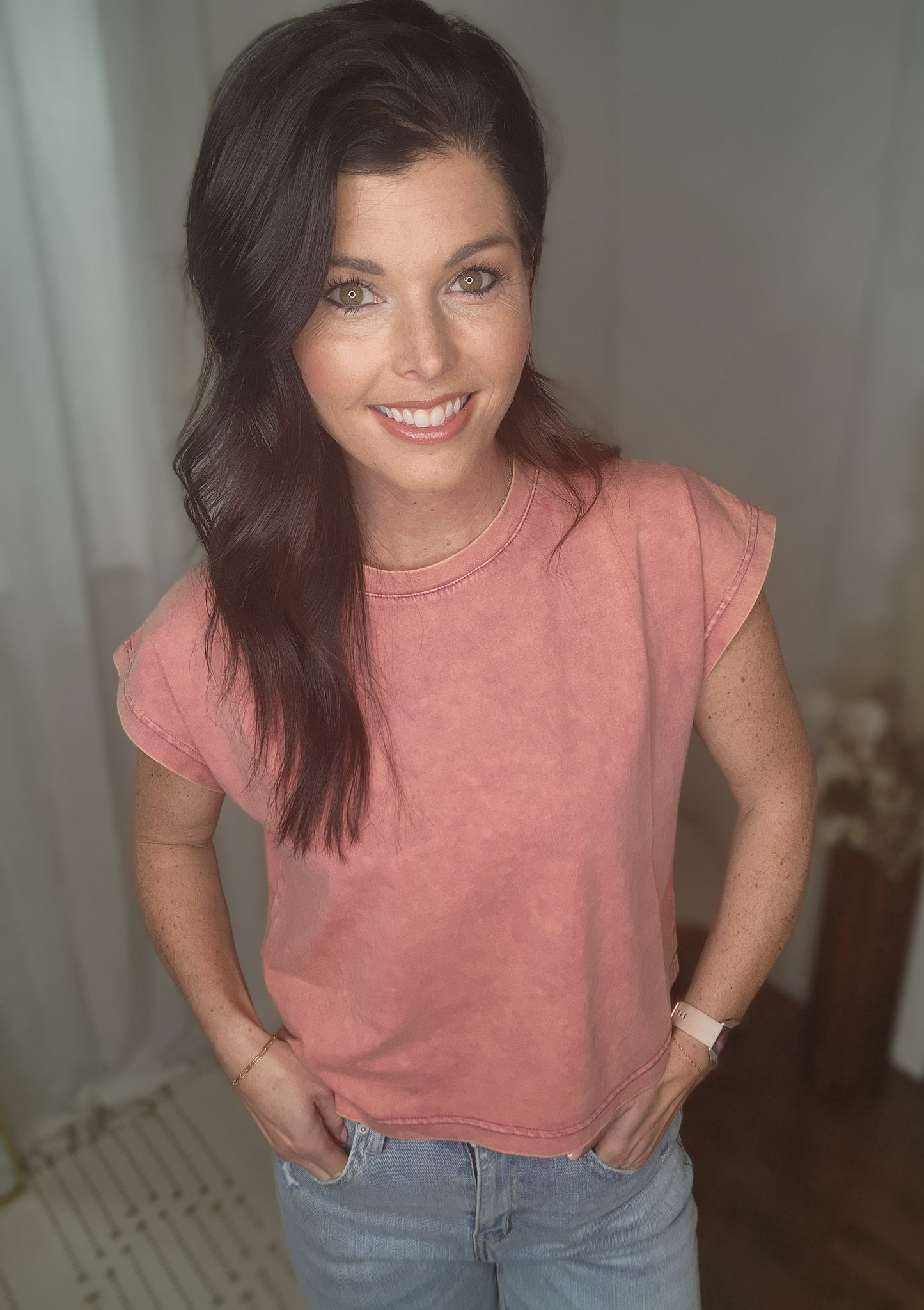 Rose Mineral Washed Tee