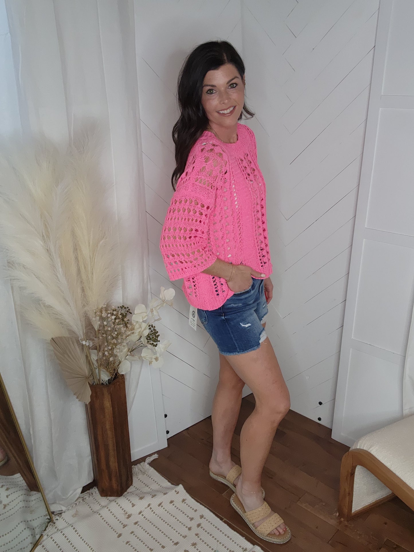 Risen99: High Rise Distressed Shorts