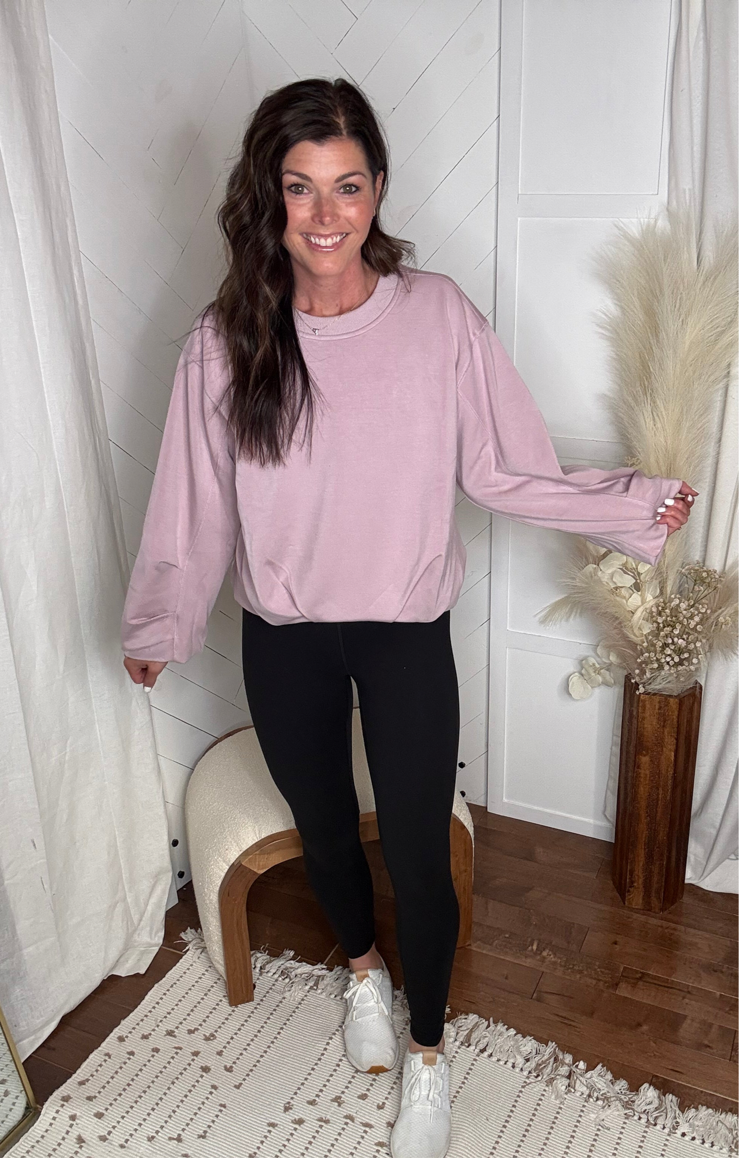 Mauve Soft-Stream Pullover