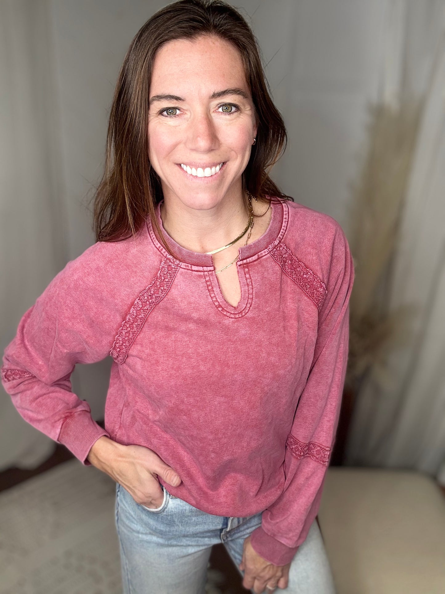 Dahlia Bloom Lace Sweater