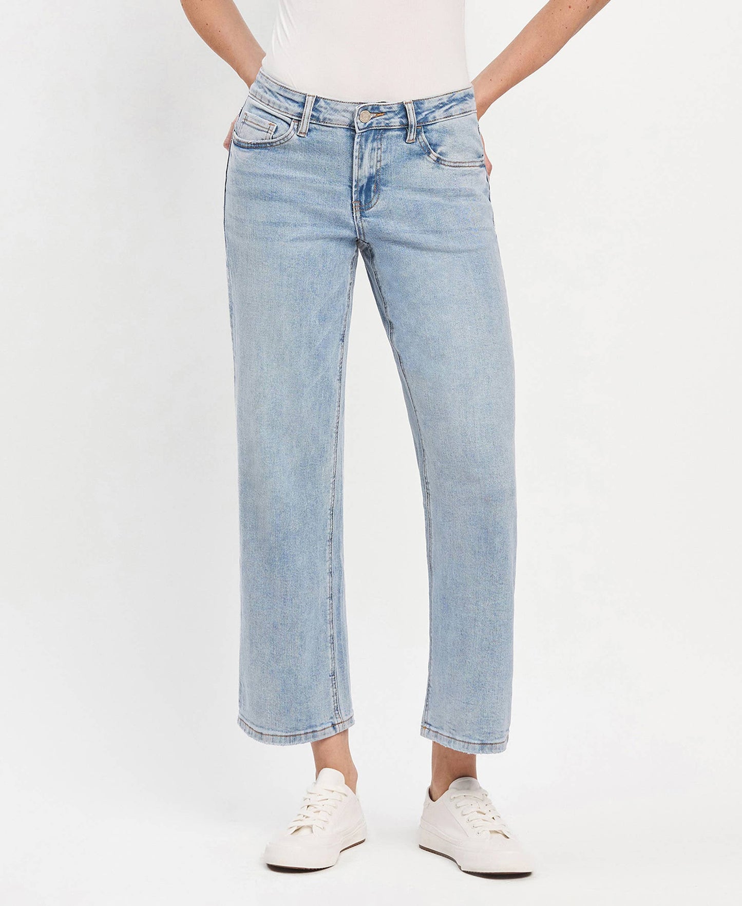 Vervet42: Mid Rise Dad Jeans