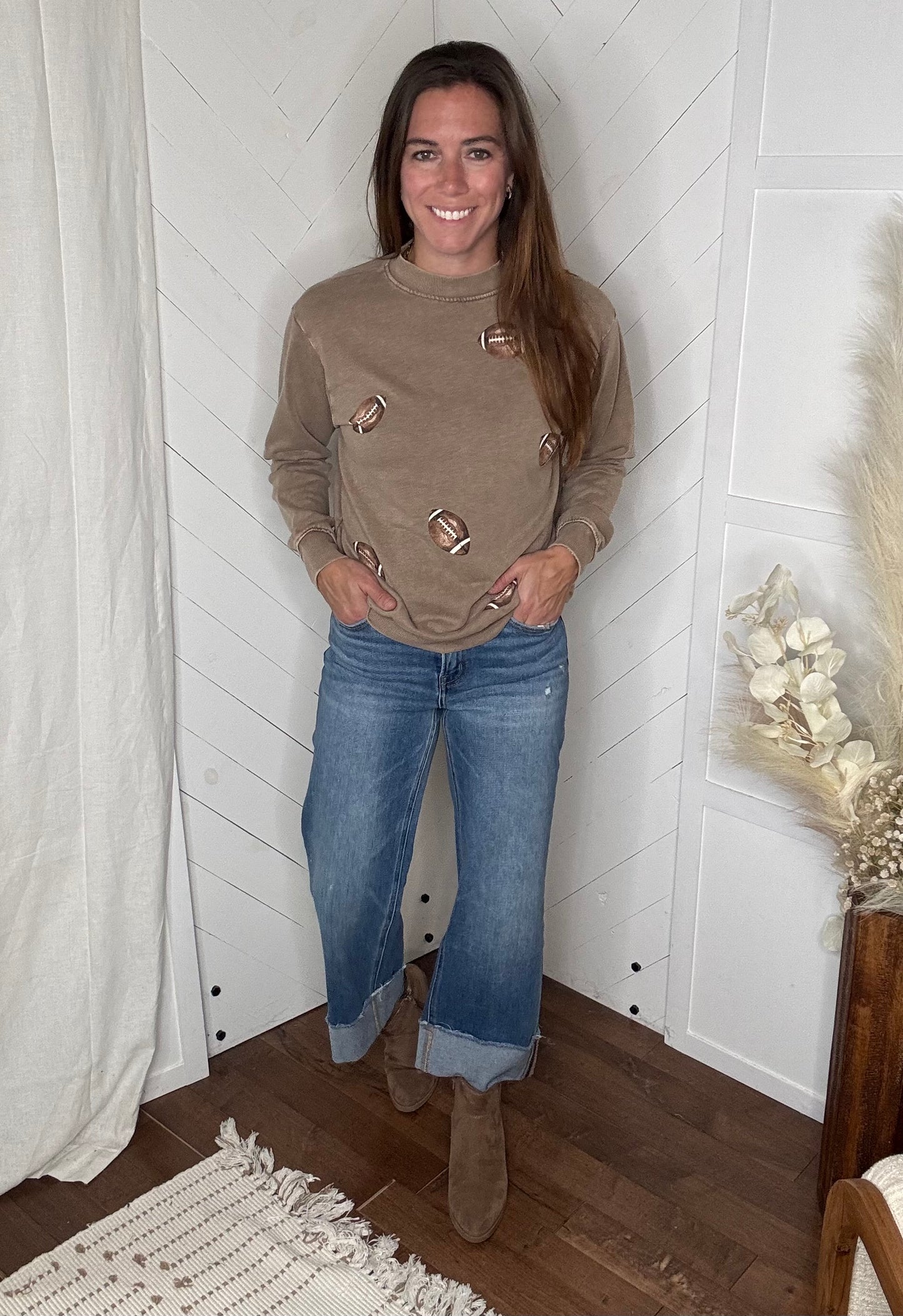 Flying Monkey04: High Rise Raw Cuffed Wide Leg Jeans
