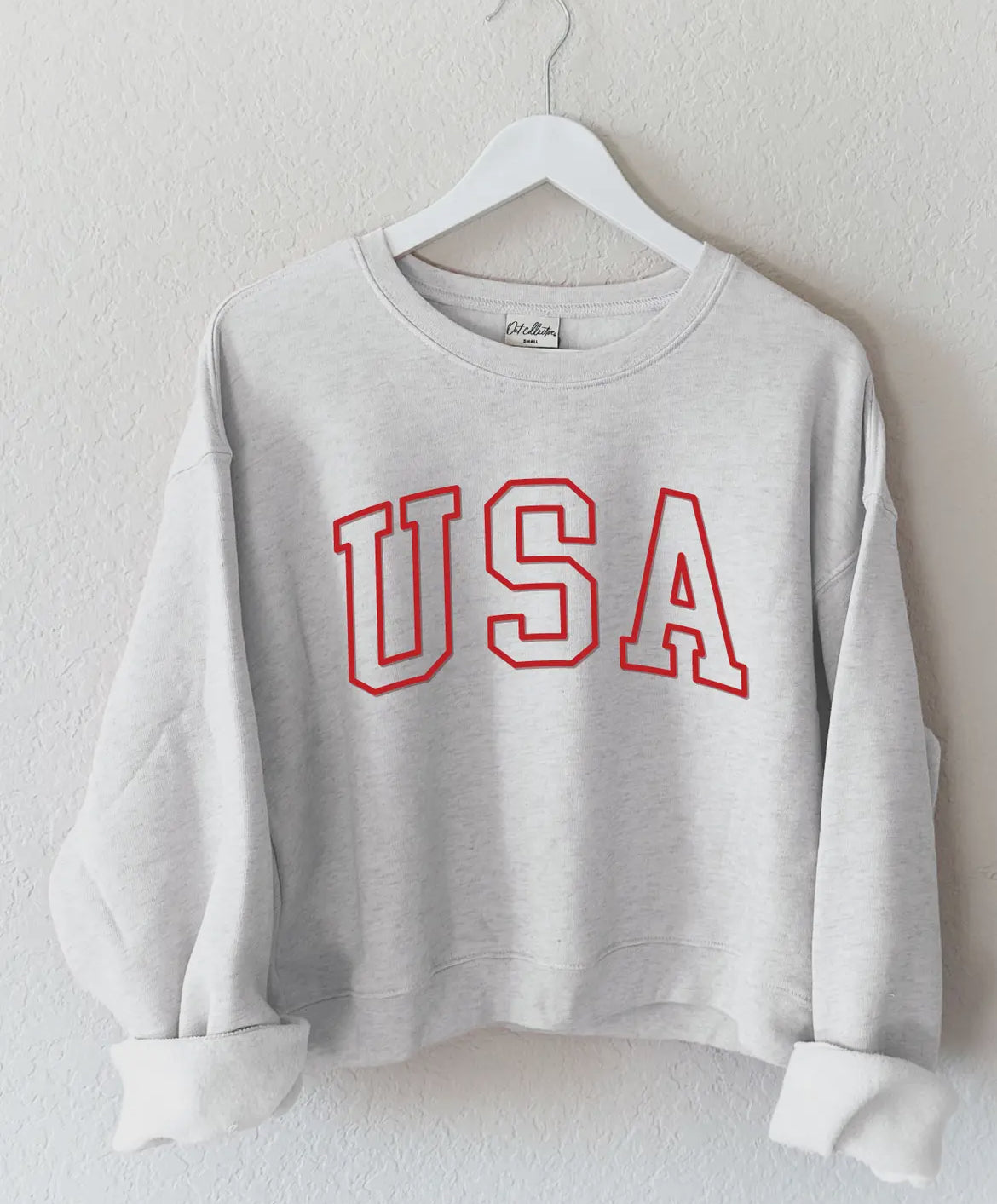 USA Sweatshirt: Red