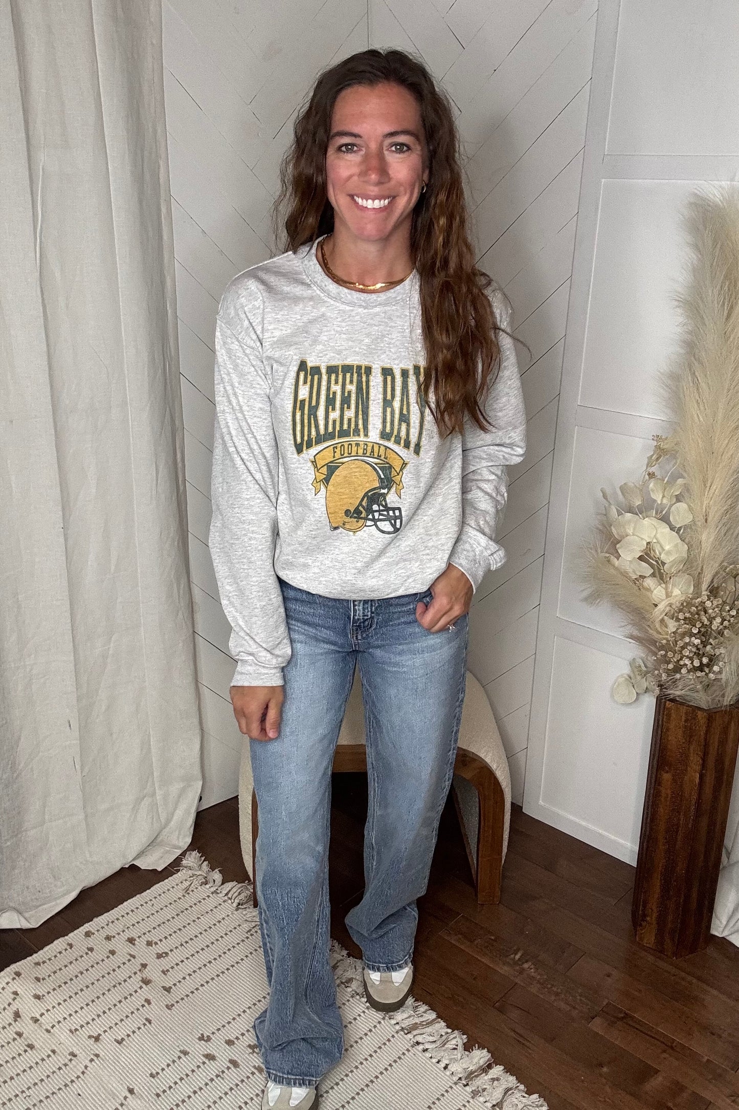Retro Green Bay Football Crewneck