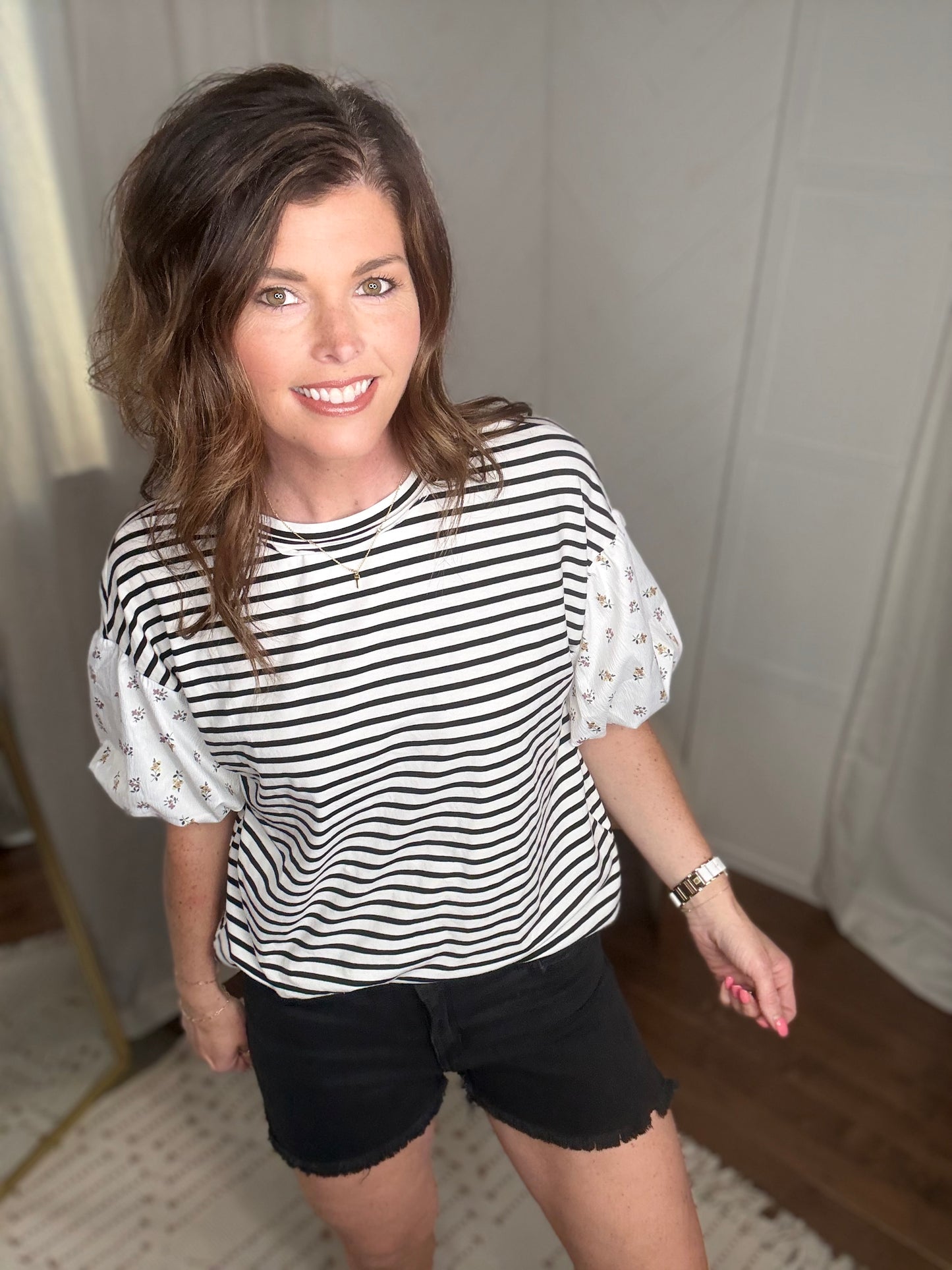 Midnight Bloom Top