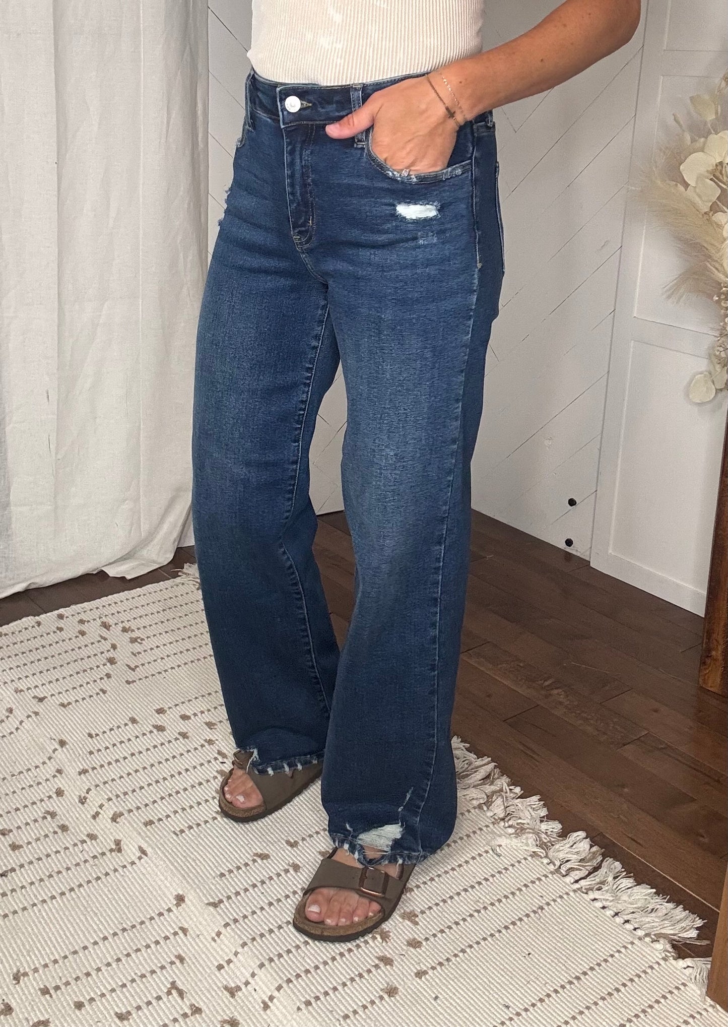 KanCan71: Dark High Rise Wide Leg