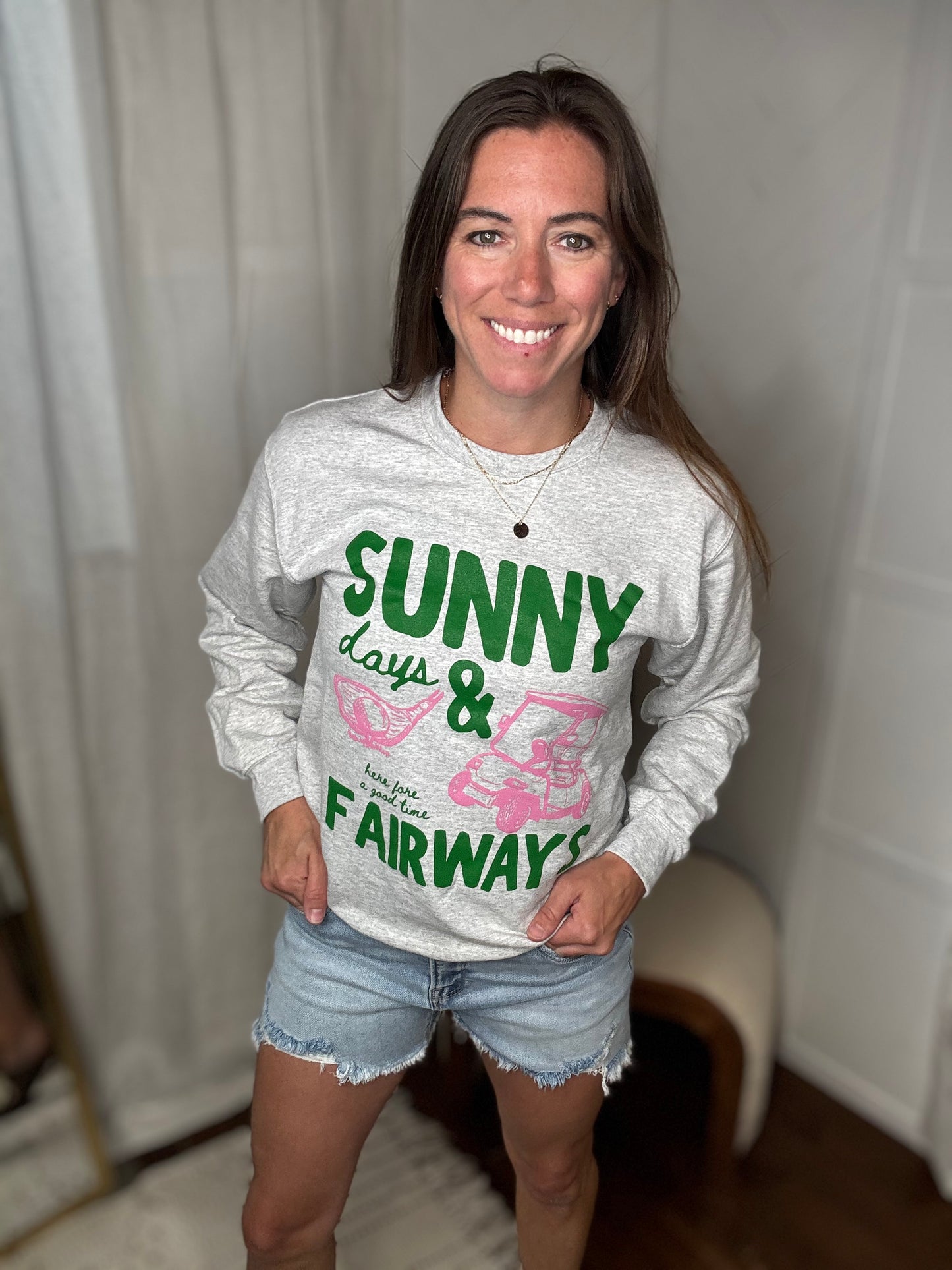 Sunny Fairways Crewneck Sweatshirt