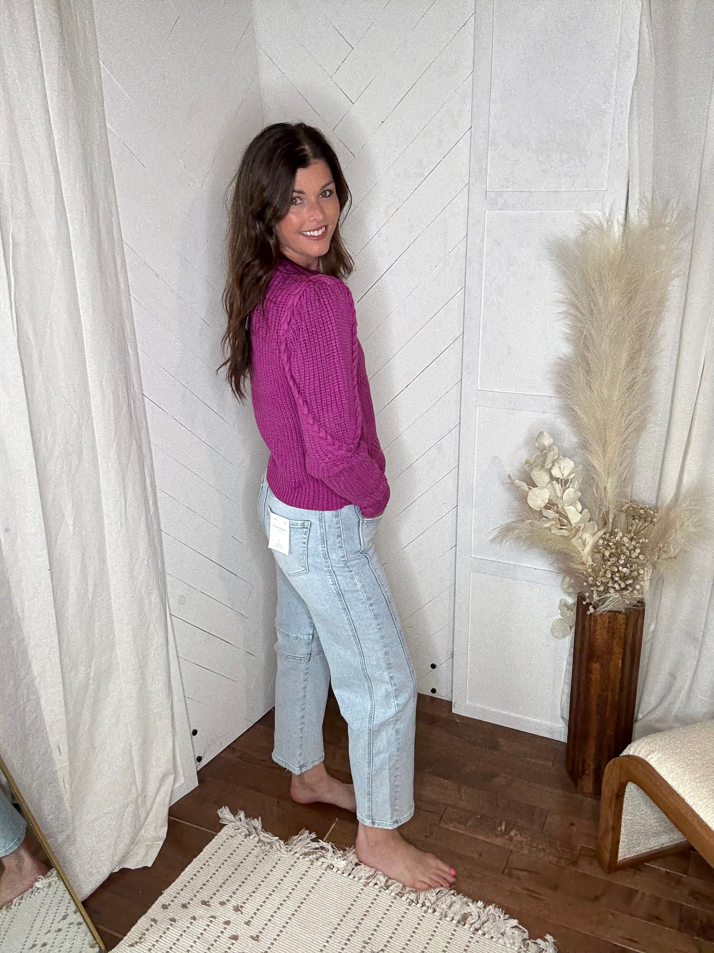 Flying Monkey68: High Rise Light Washed Barrel Jeans