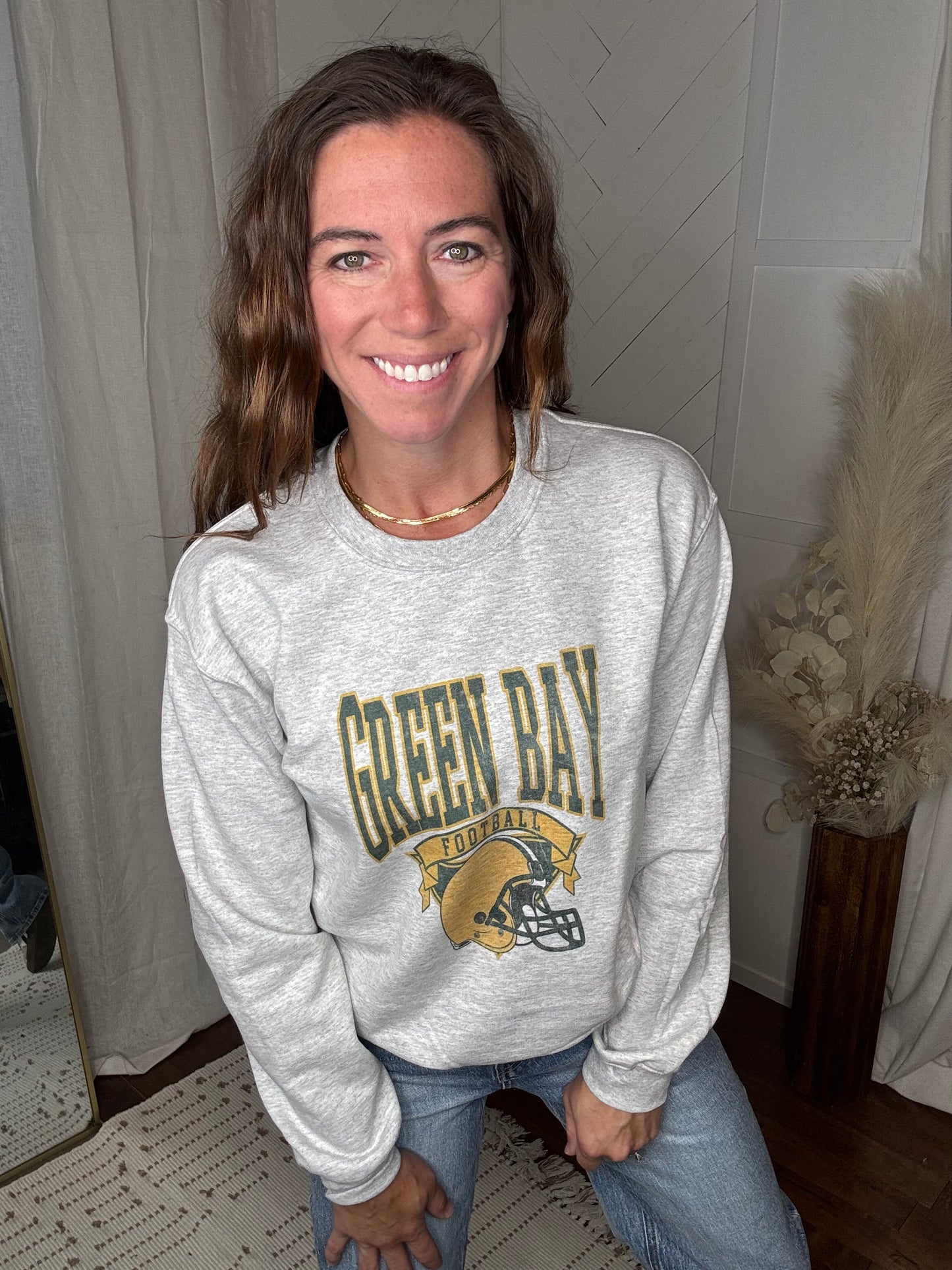 Retro Green Bay Football Crewneck