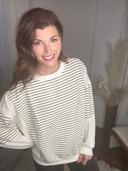 Ivory + Ink Block Top