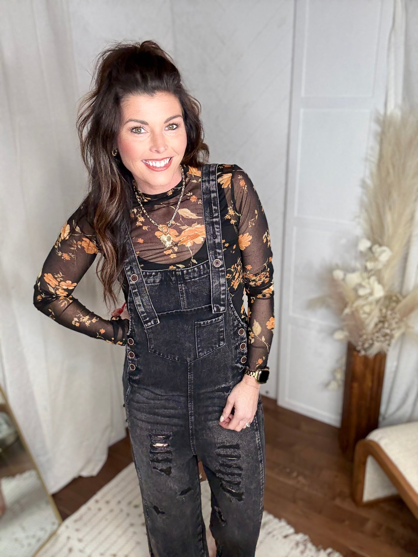 Midnight Peter Mesh Top