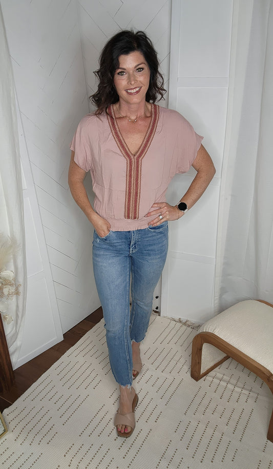 Loveret By Vervet16: High Rise Uneven Hem Kick Flare Jeans