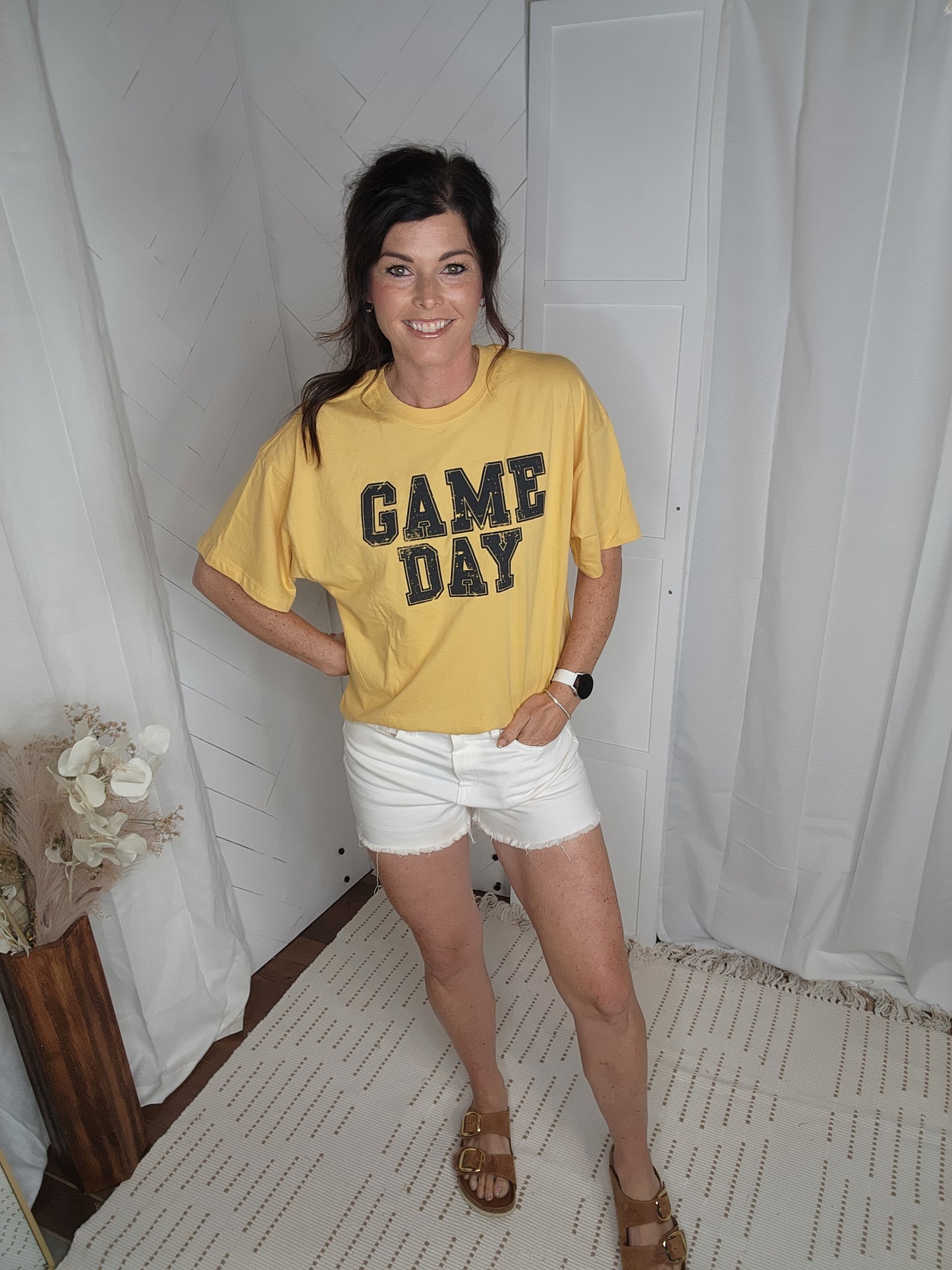 GAME DAY Tee: Yellow/Black