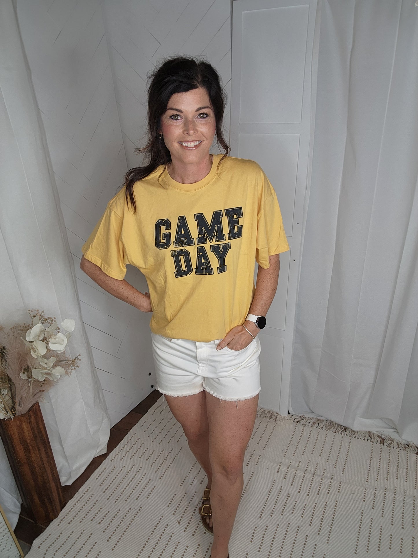 GAME DAY Tee: Yellow/Black