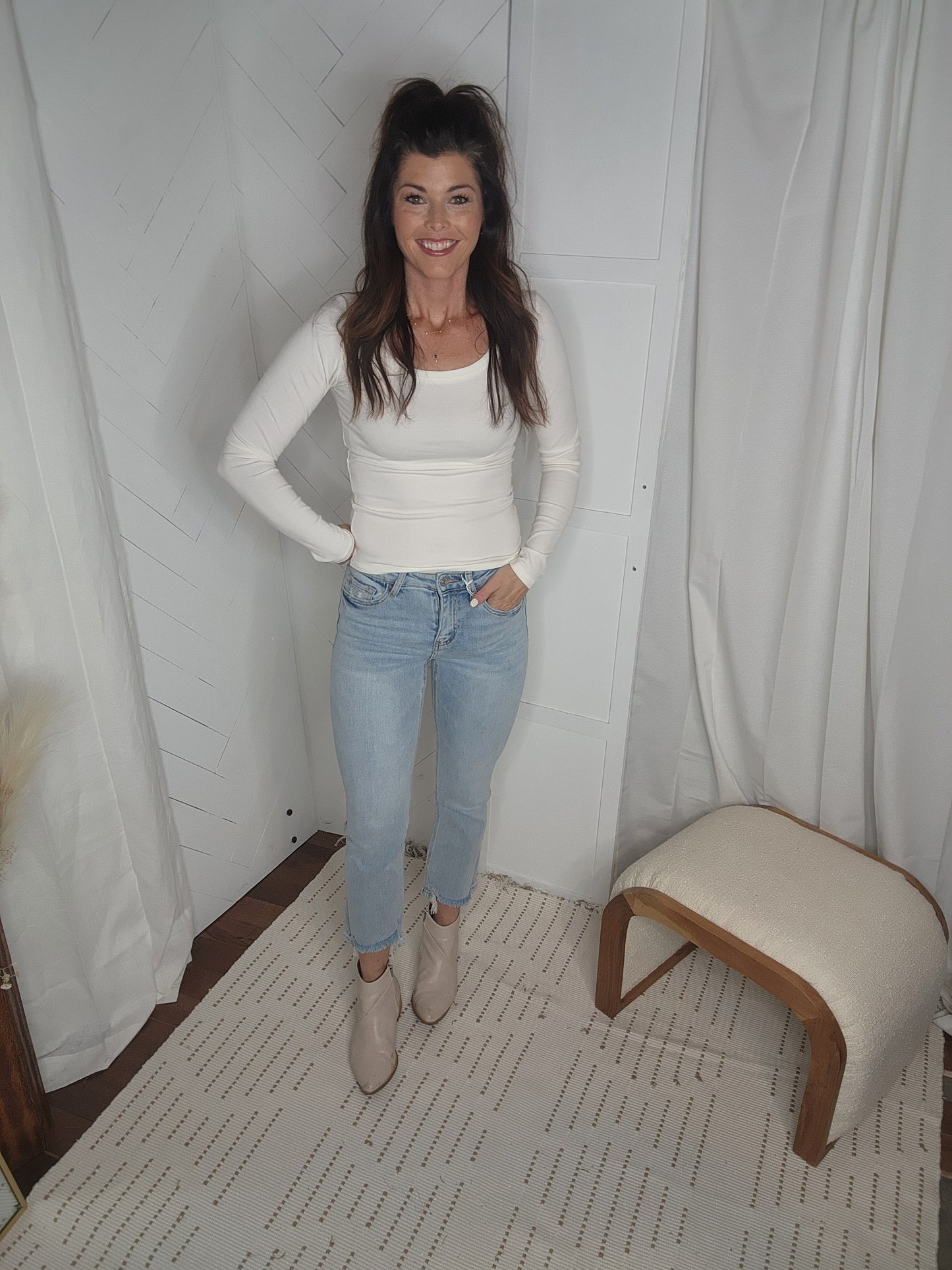 Vervet53: High Rise Kick Flare Jeans