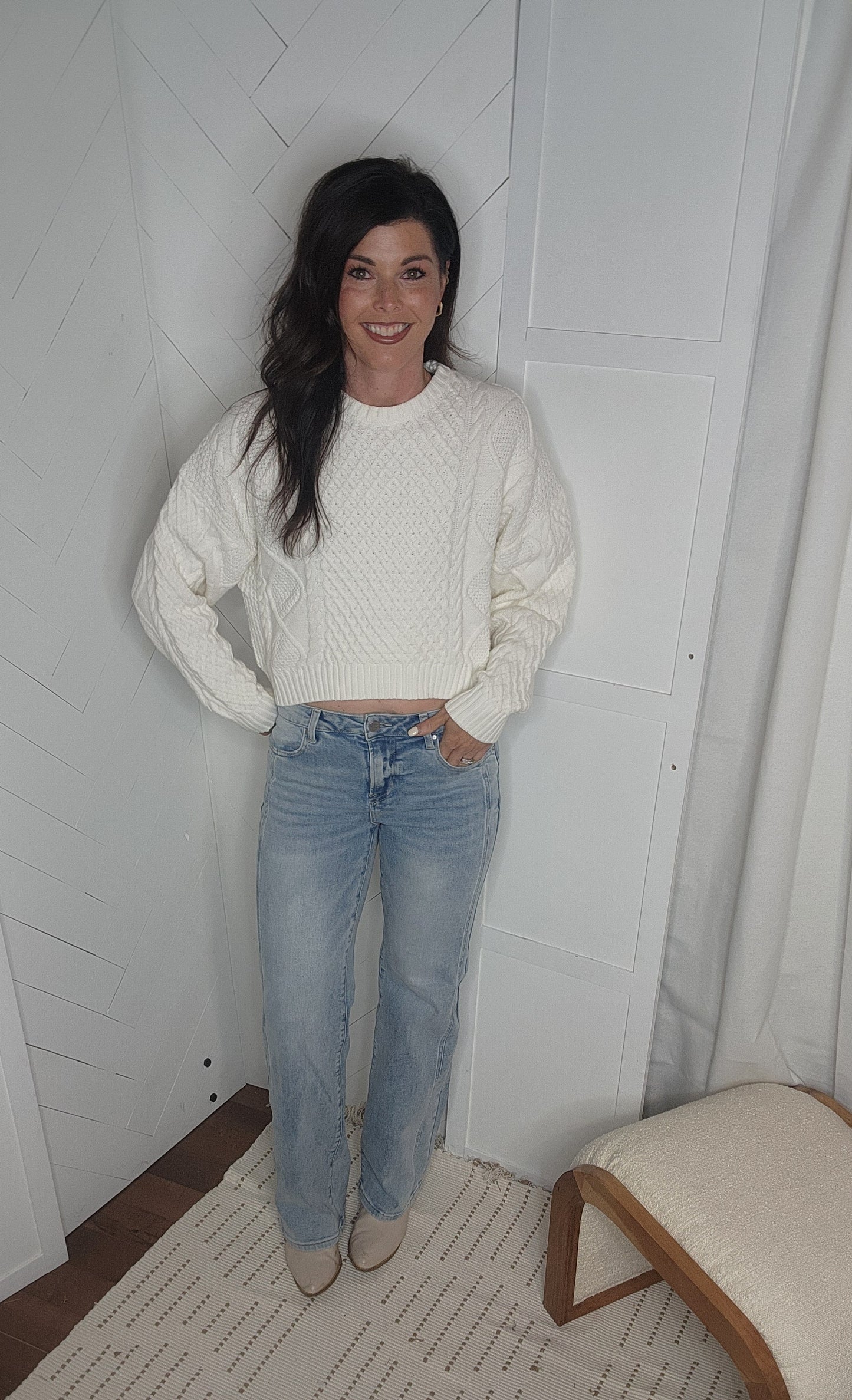 Cozy + Cute Cable Knit Sweater