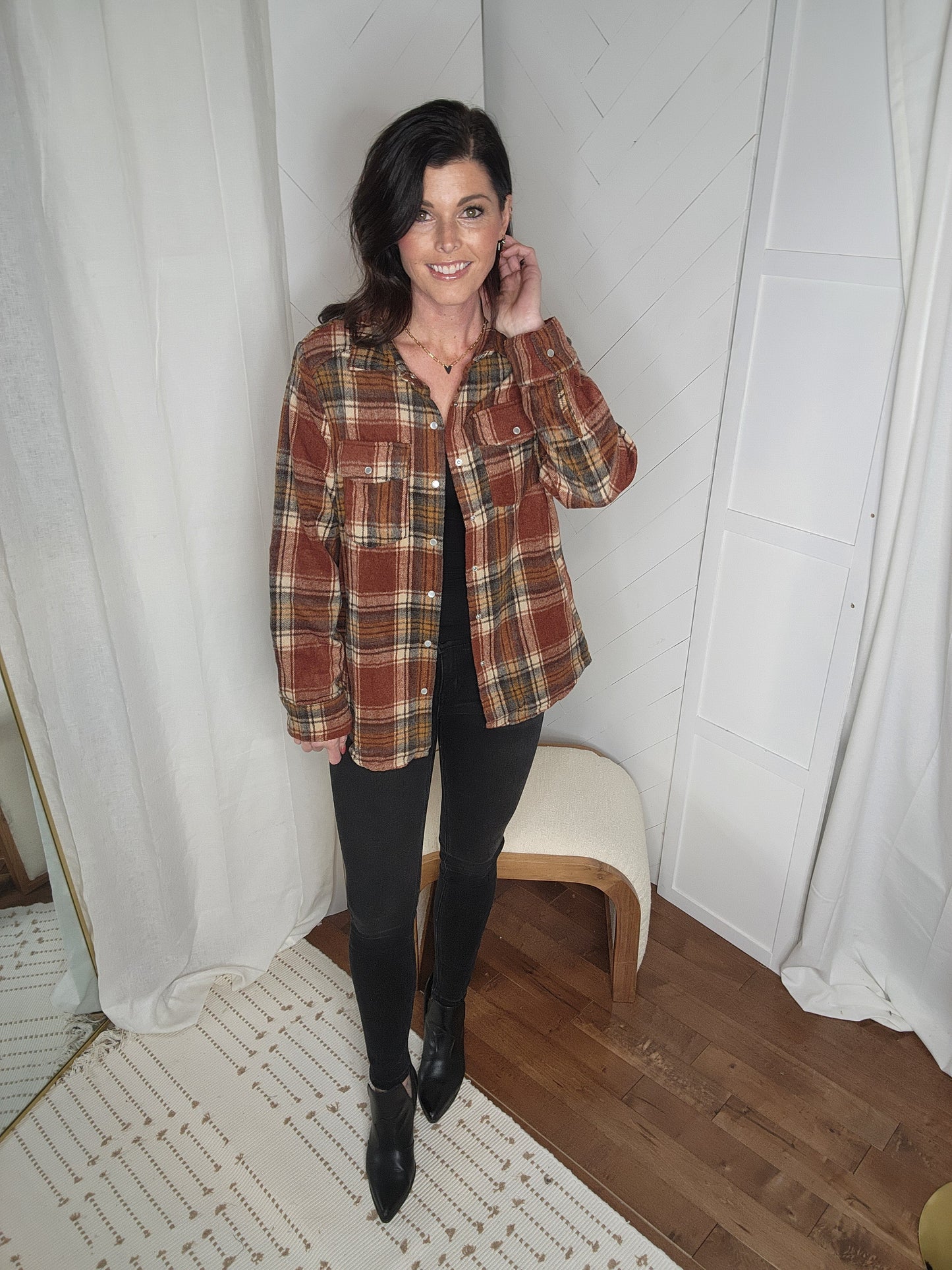 Rustwood Plaid Shacket