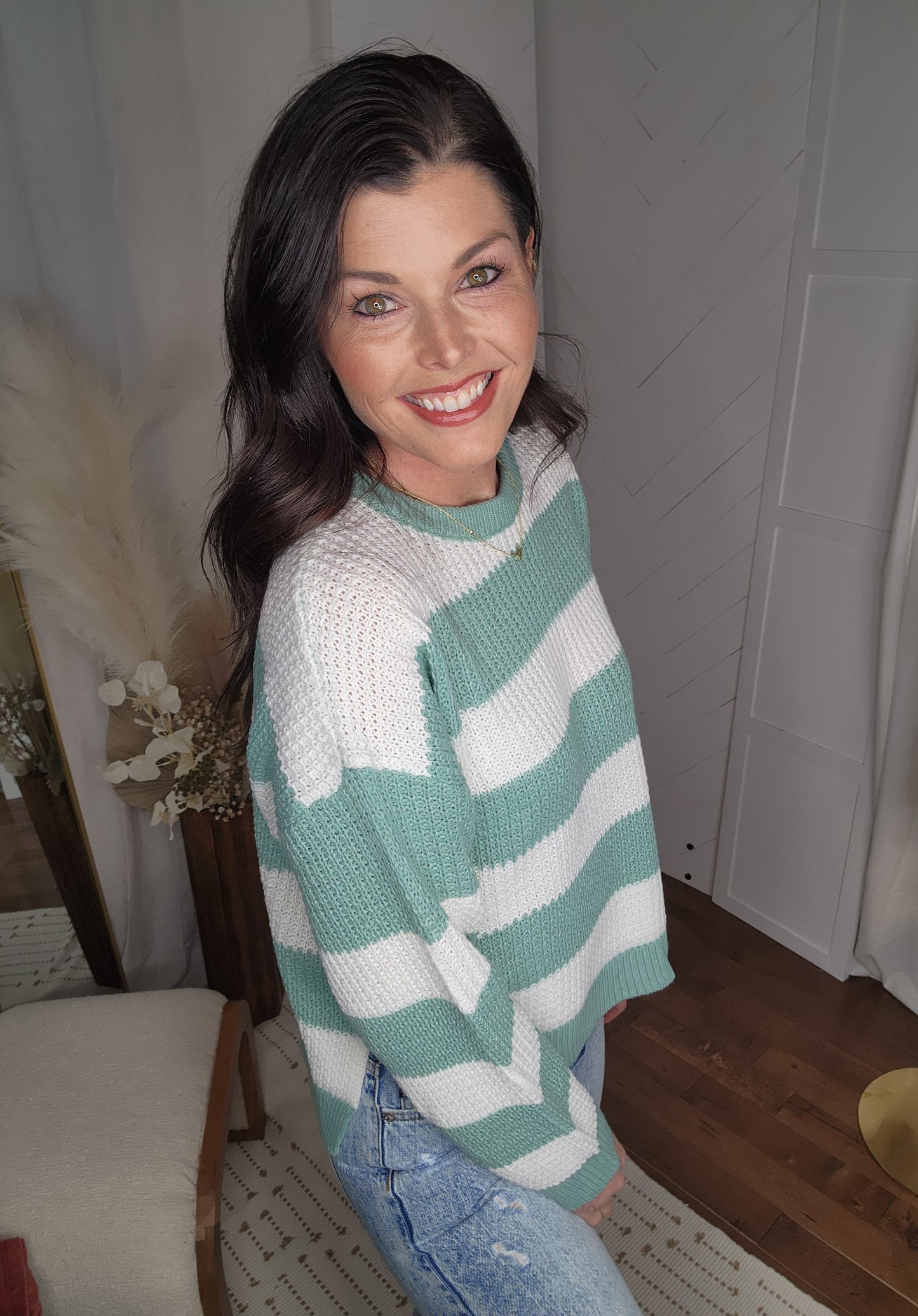 Chic Sage Knit Sweater