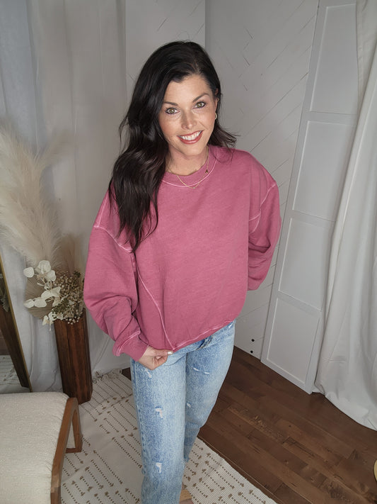 Rose Violet Lazy Days Sweatshirt