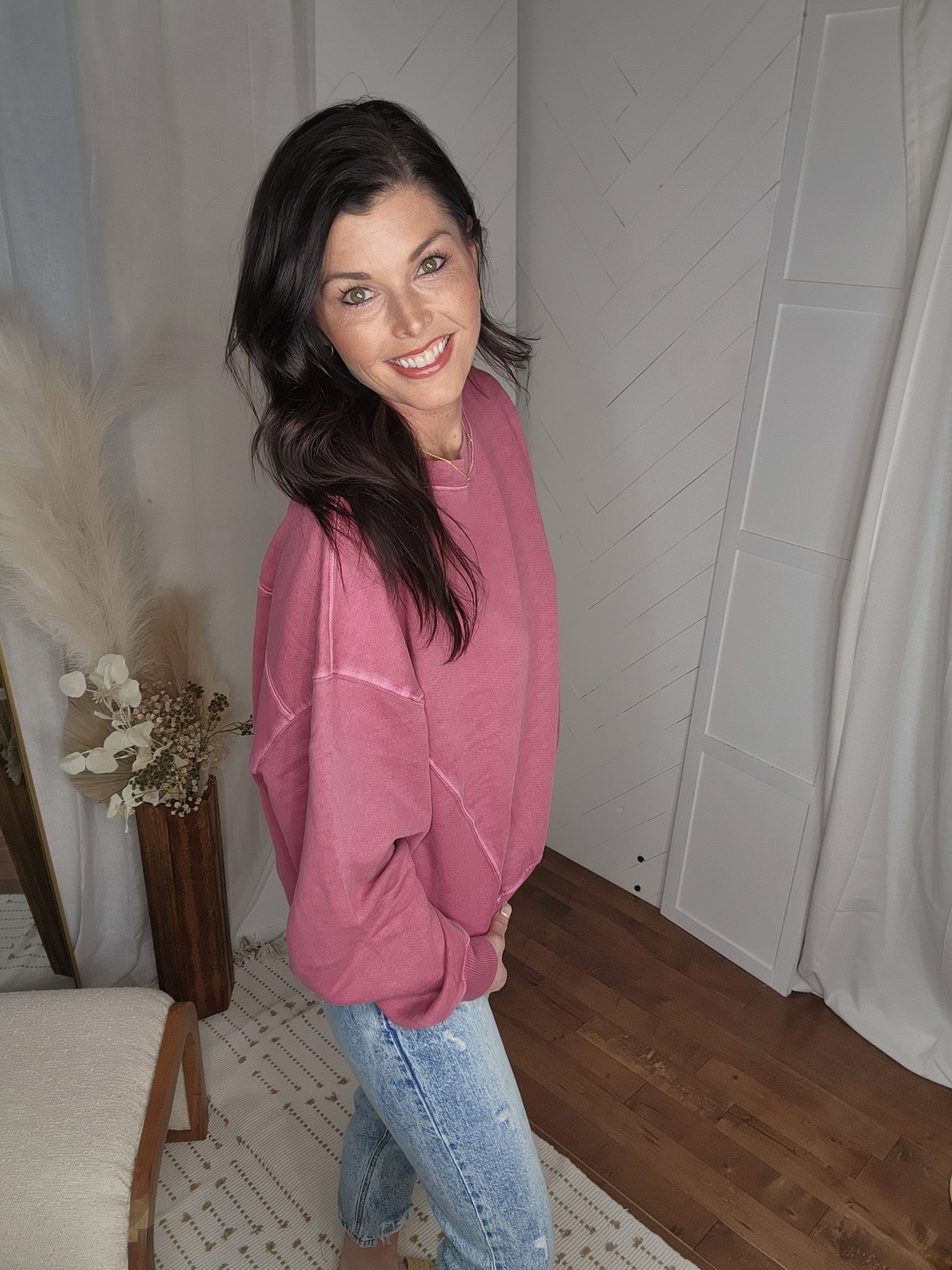 Rose Violet Lazy Days Sweatshirt