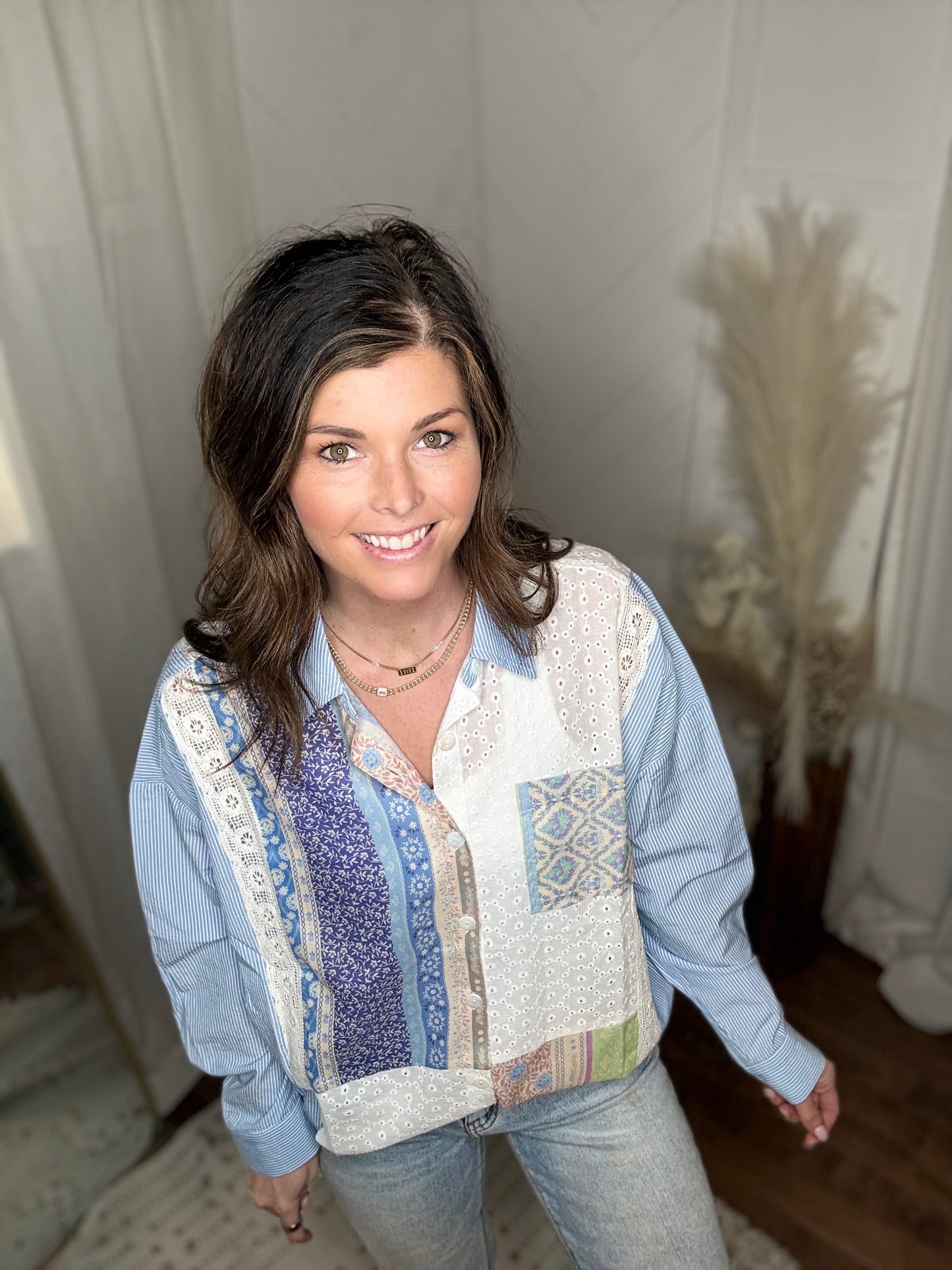 Lace Haven Oversized Shirt