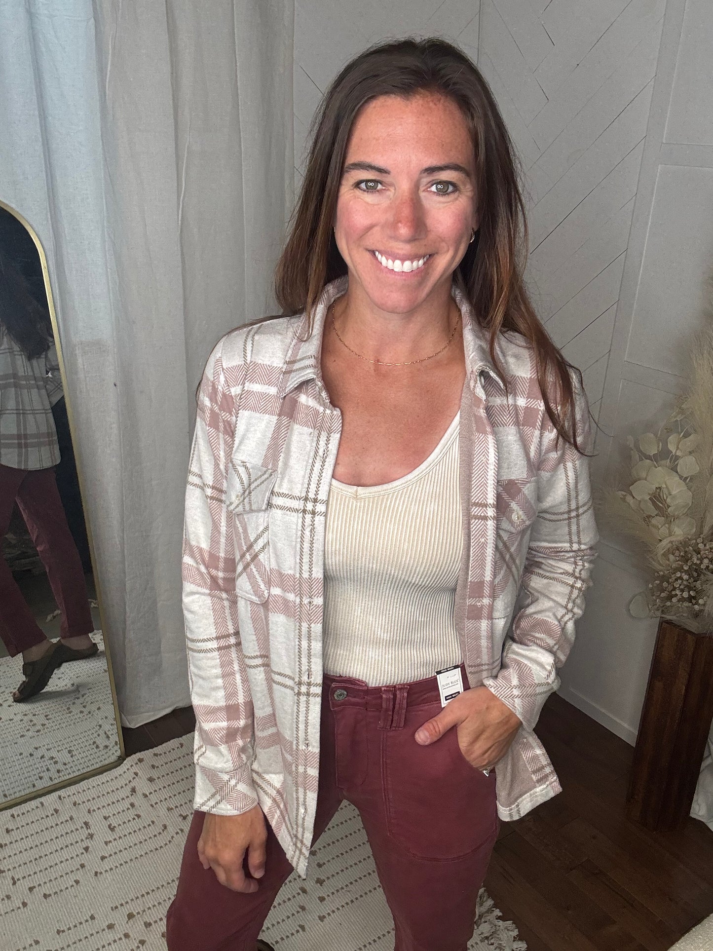 Judy Blue High Waist Burgundy Straight Leg