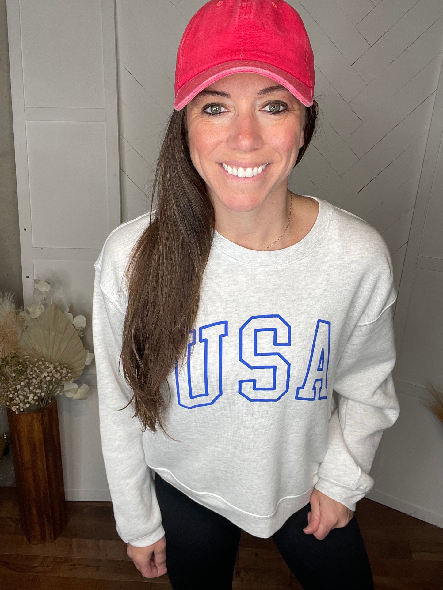 USA Sweatshirt: Blue