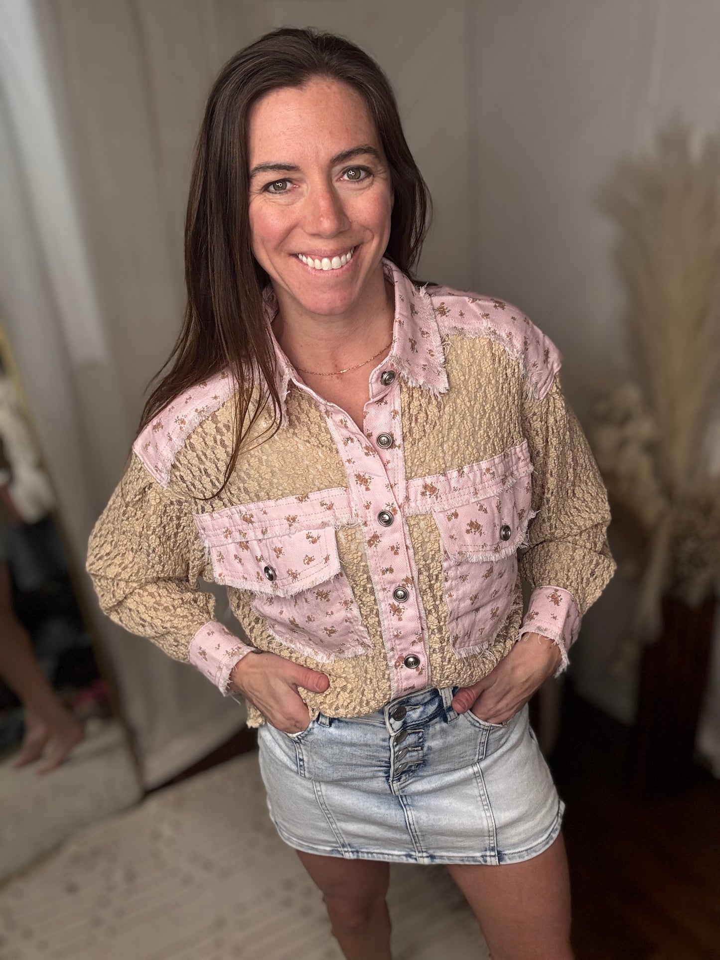 Pink Latte Woven Shirt