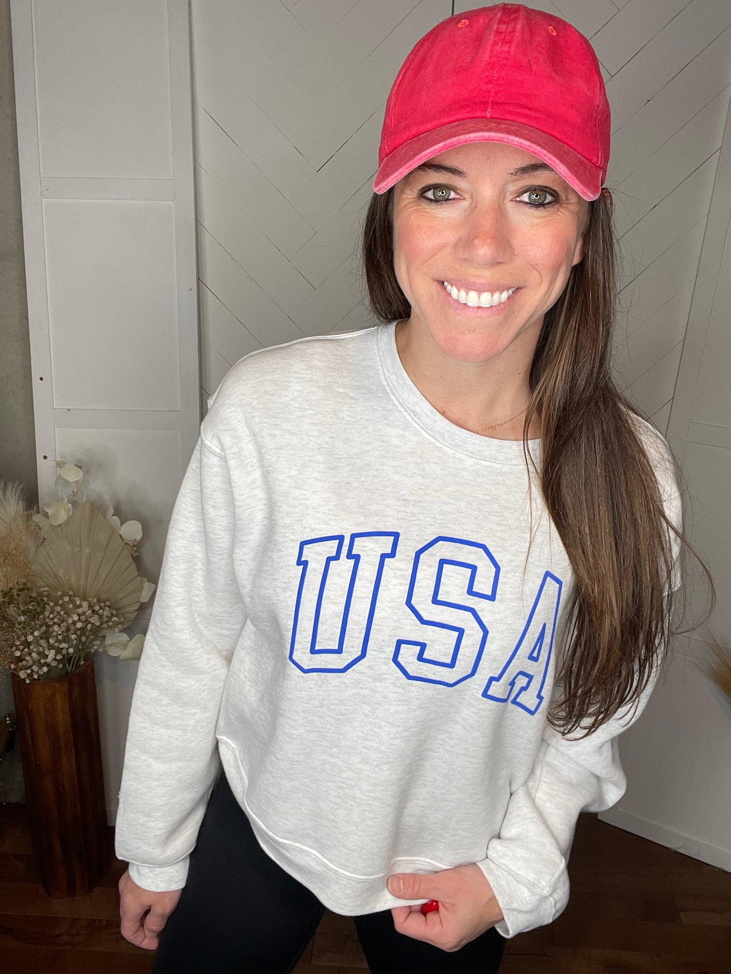 USA Sweatshirt: Blue