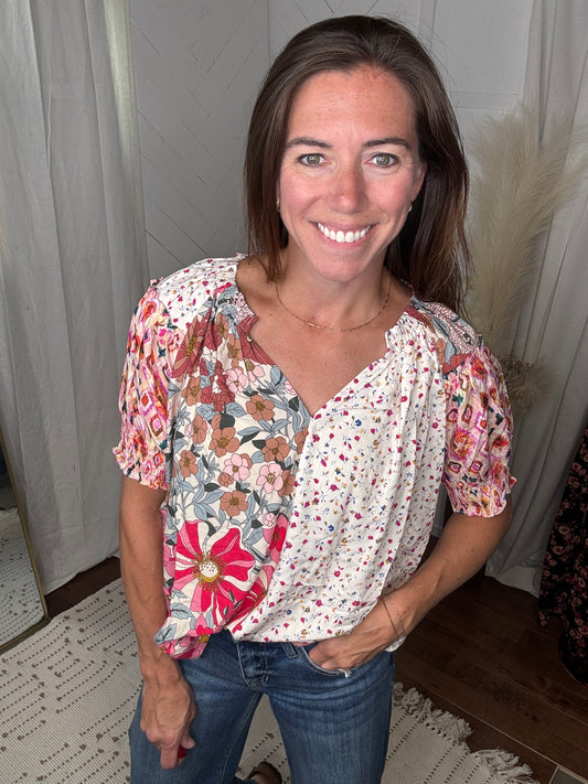 Mix And Match Floral Top