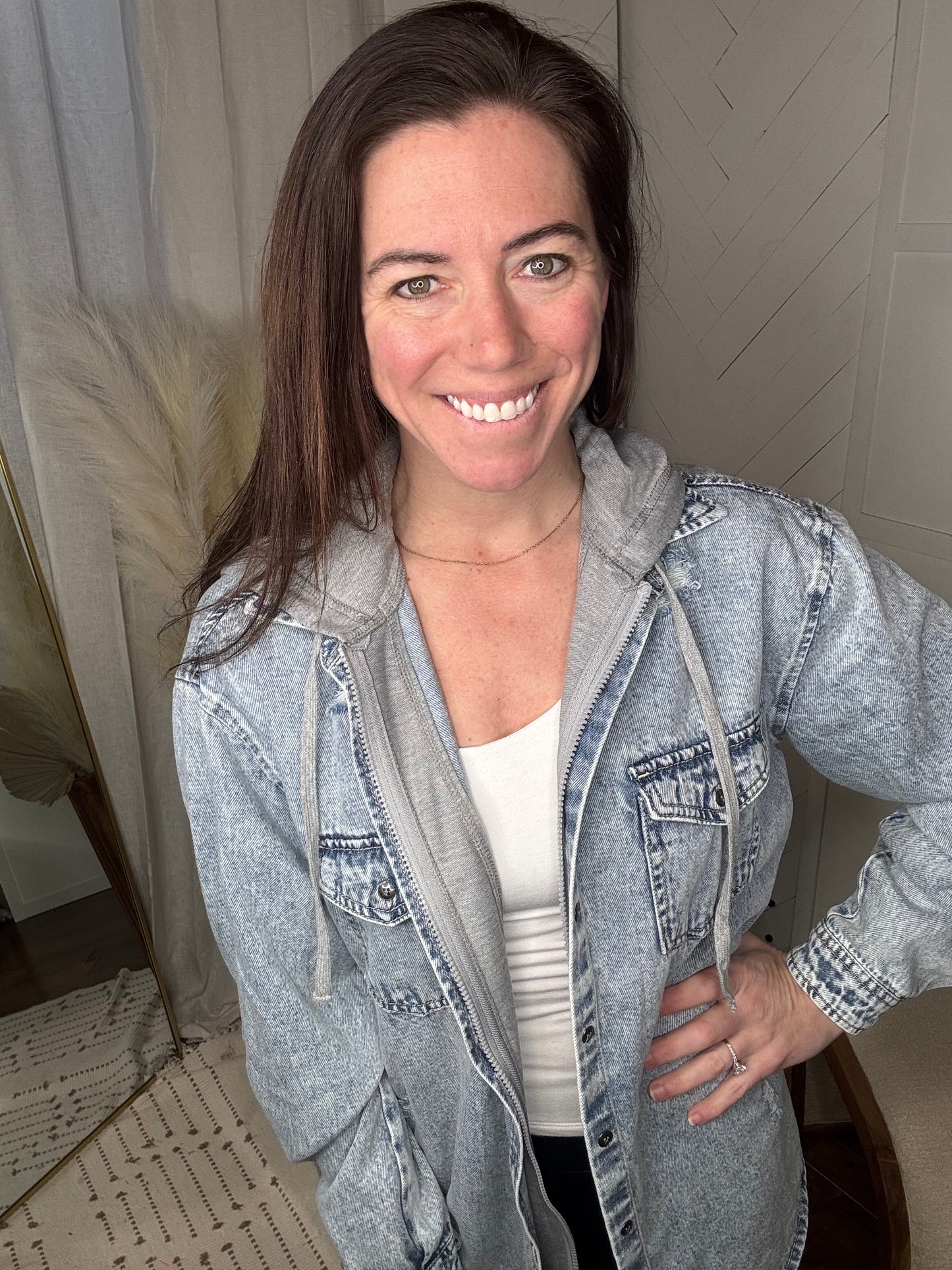 Vintage Denim with Hoodie