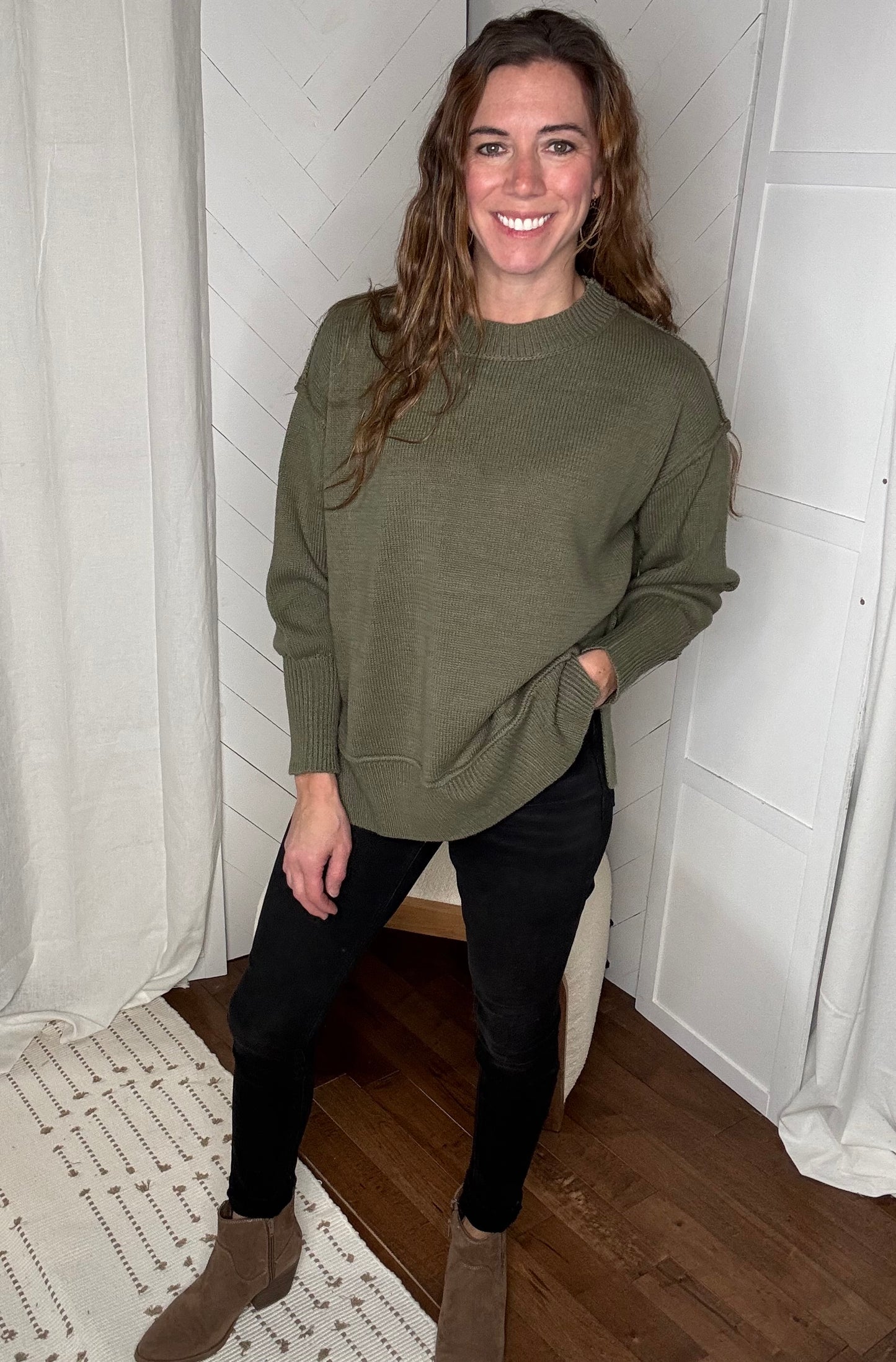 Olive Bell Sweater