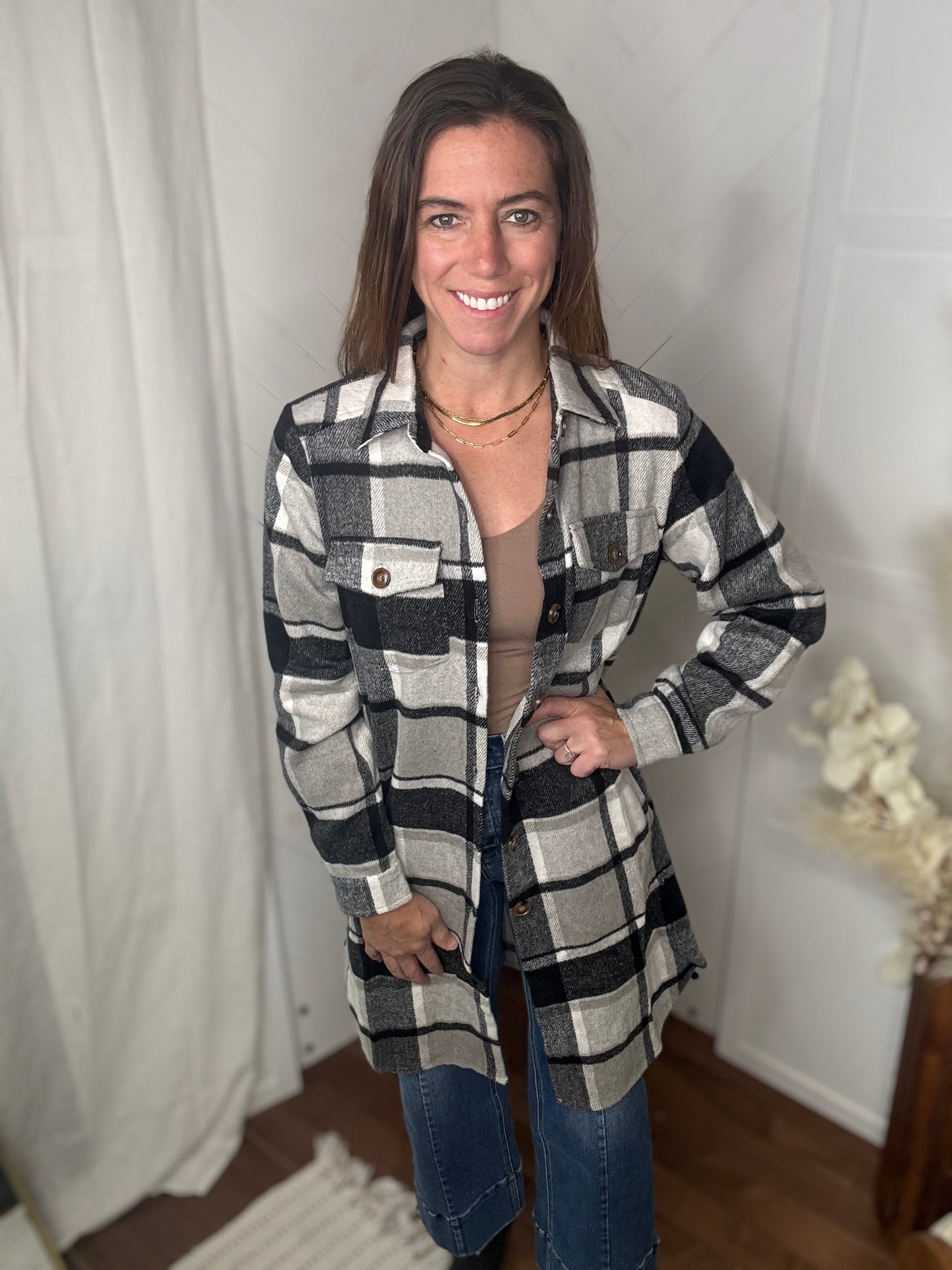 Shadow Plaid Shacket