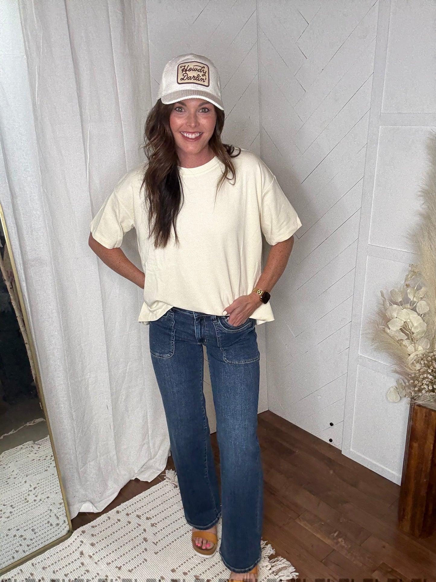 Slouch + Sway Top: Ivory