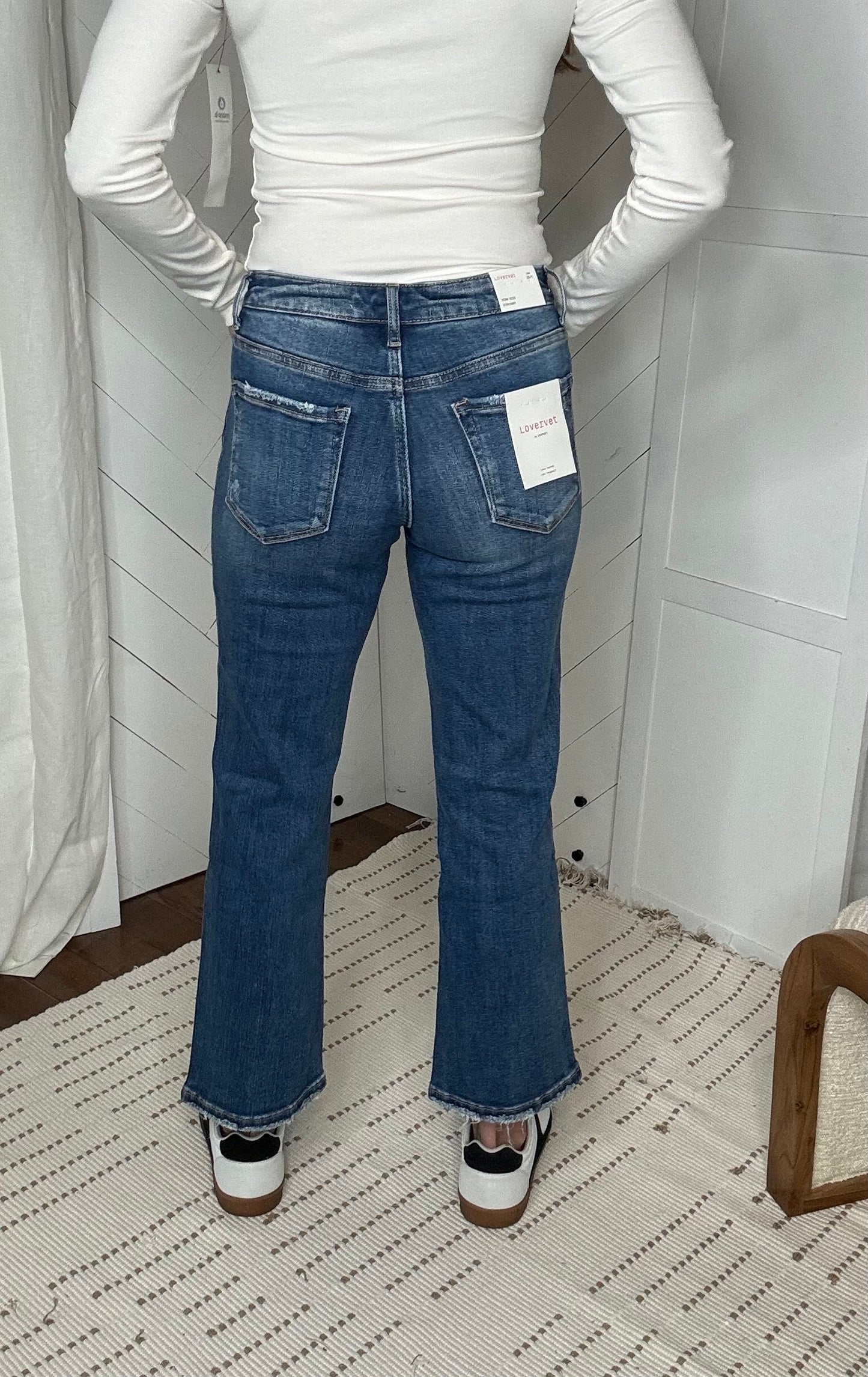 Loveret77 by Vervet: High Rise Crop Straight Jeans