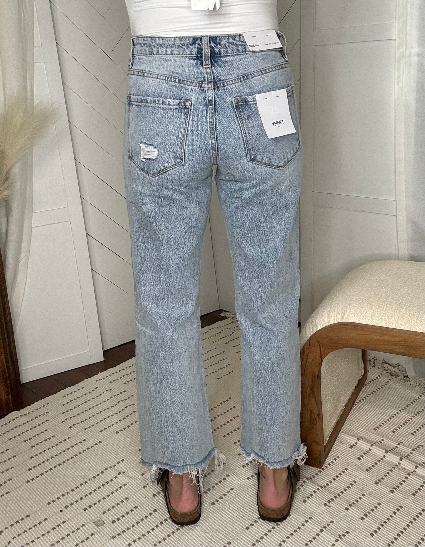 Vervet89: High Rise Crop Dad Jeans