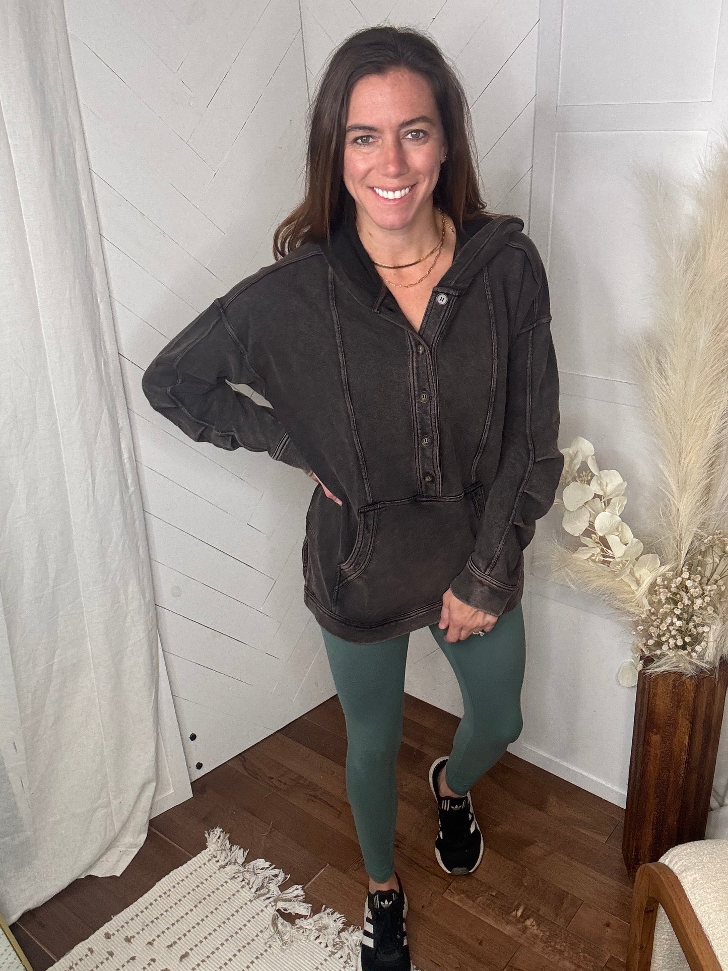 Mineral Drift Hooded Tunic