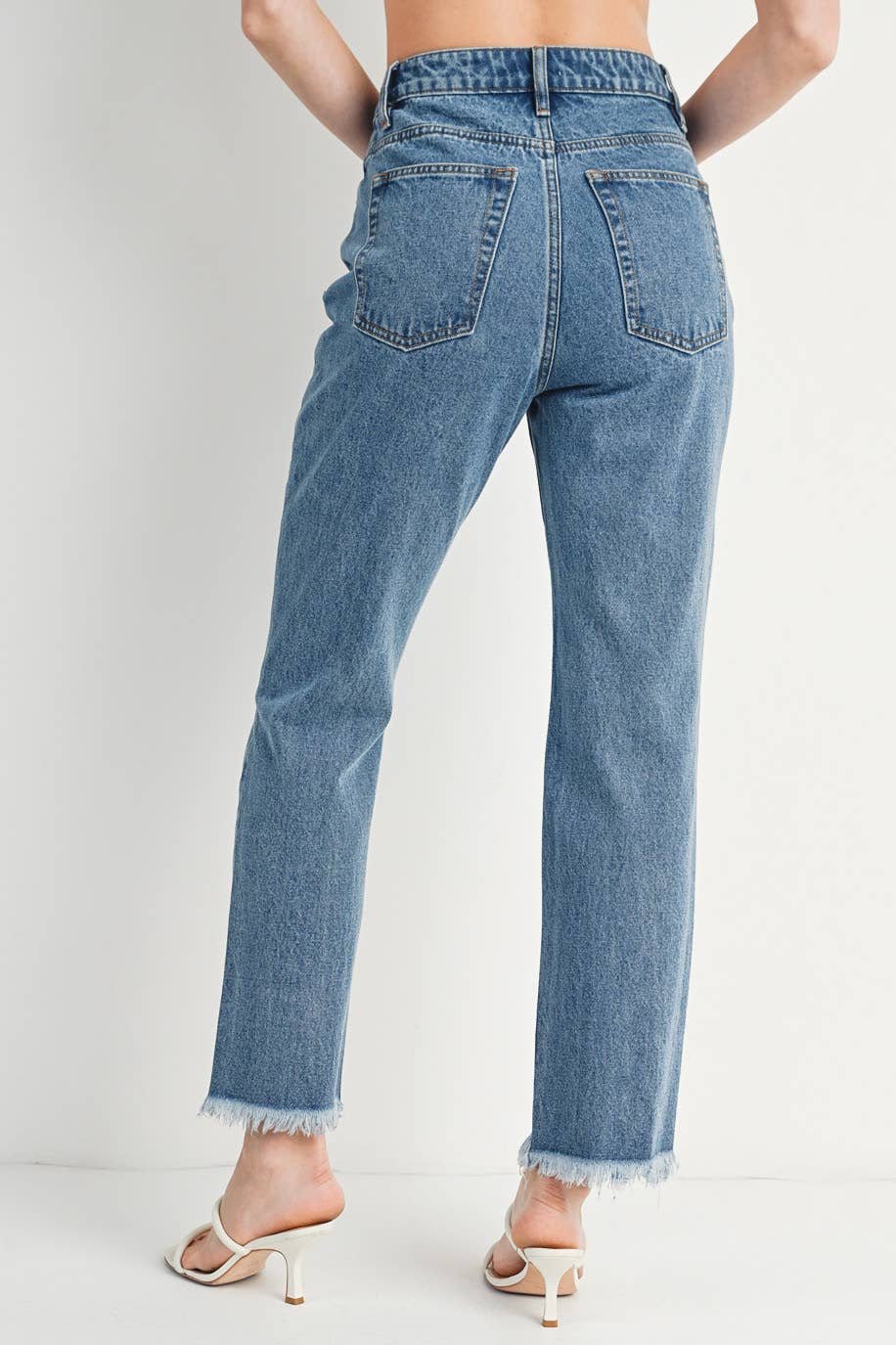 Midtown High Rise Distressed Jeans