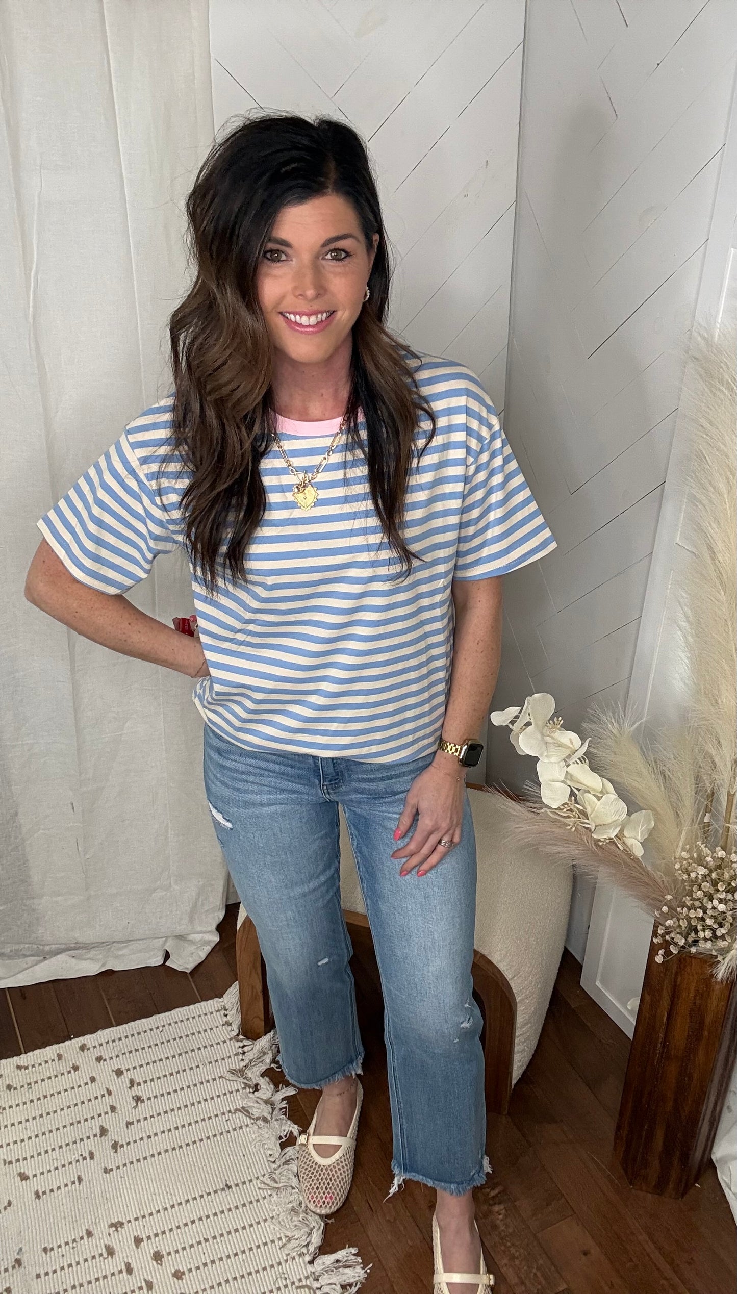 Coastal Breeze Striped Tee