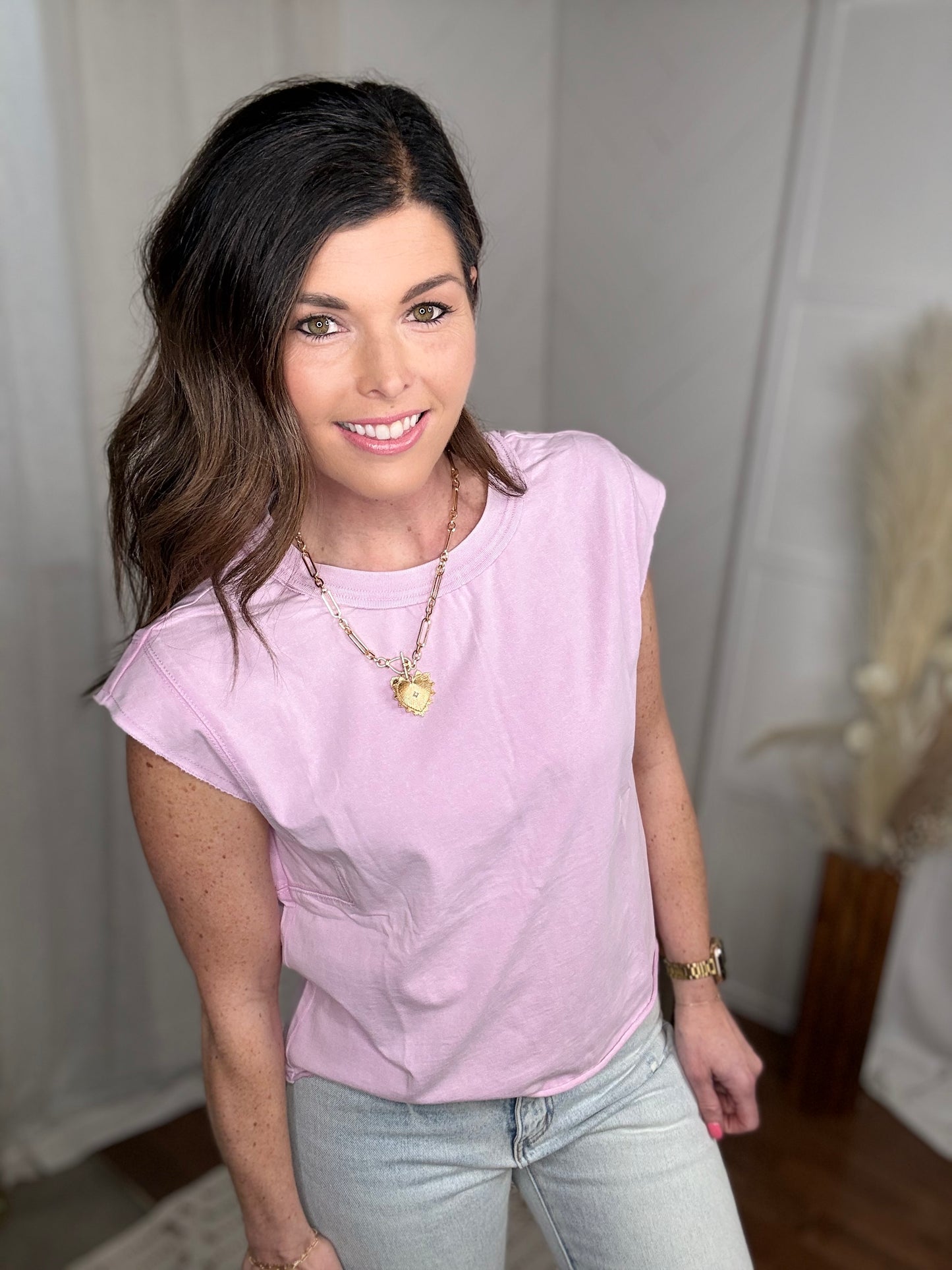 Vintage Blush Boxy Tee