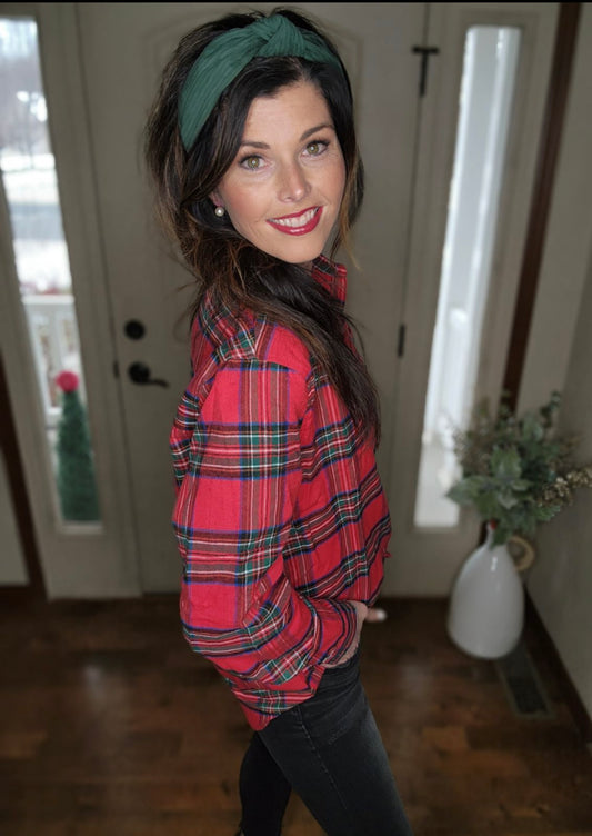 Red Ribbon Flannel