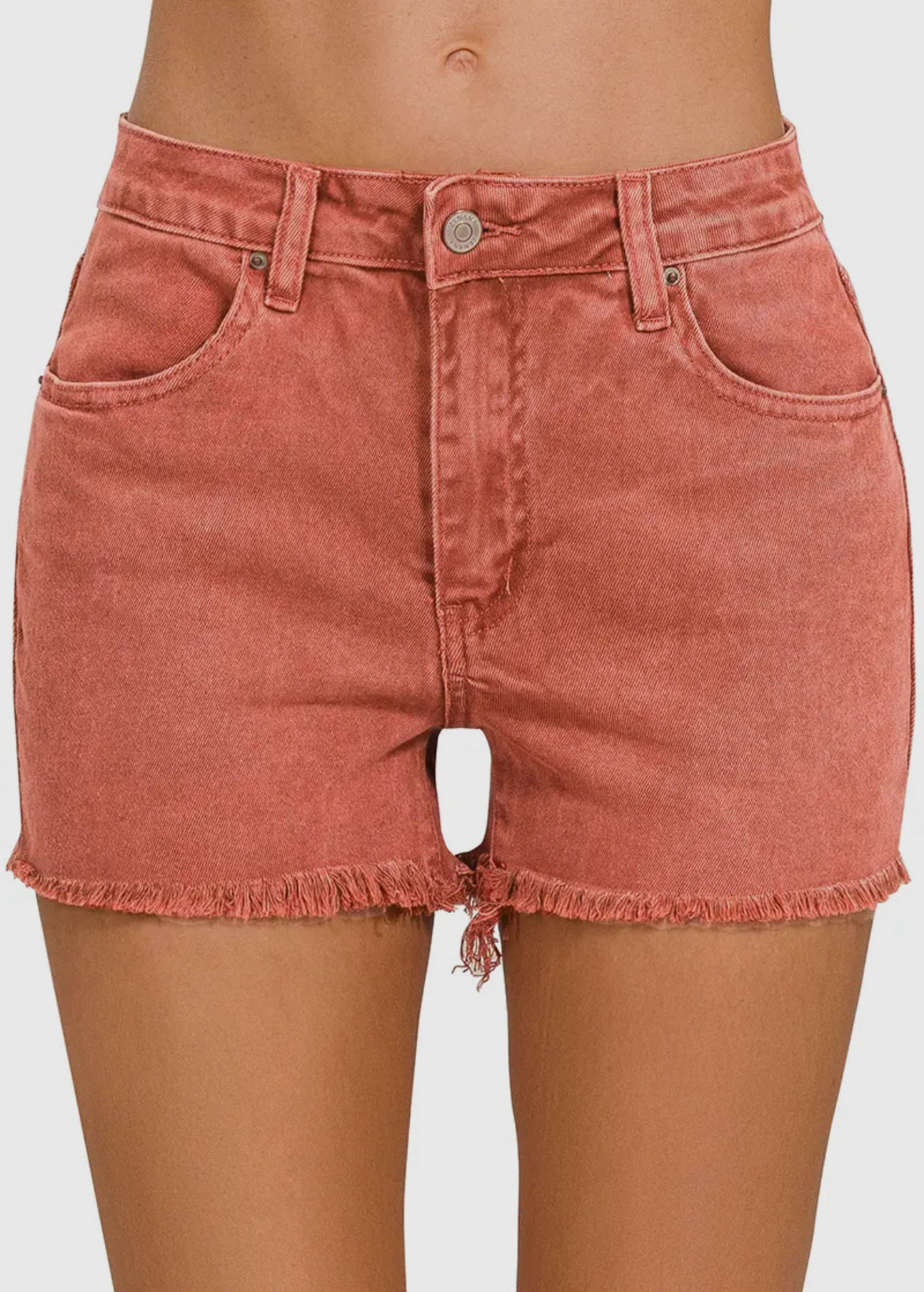 Rust Acid Washed Shorts