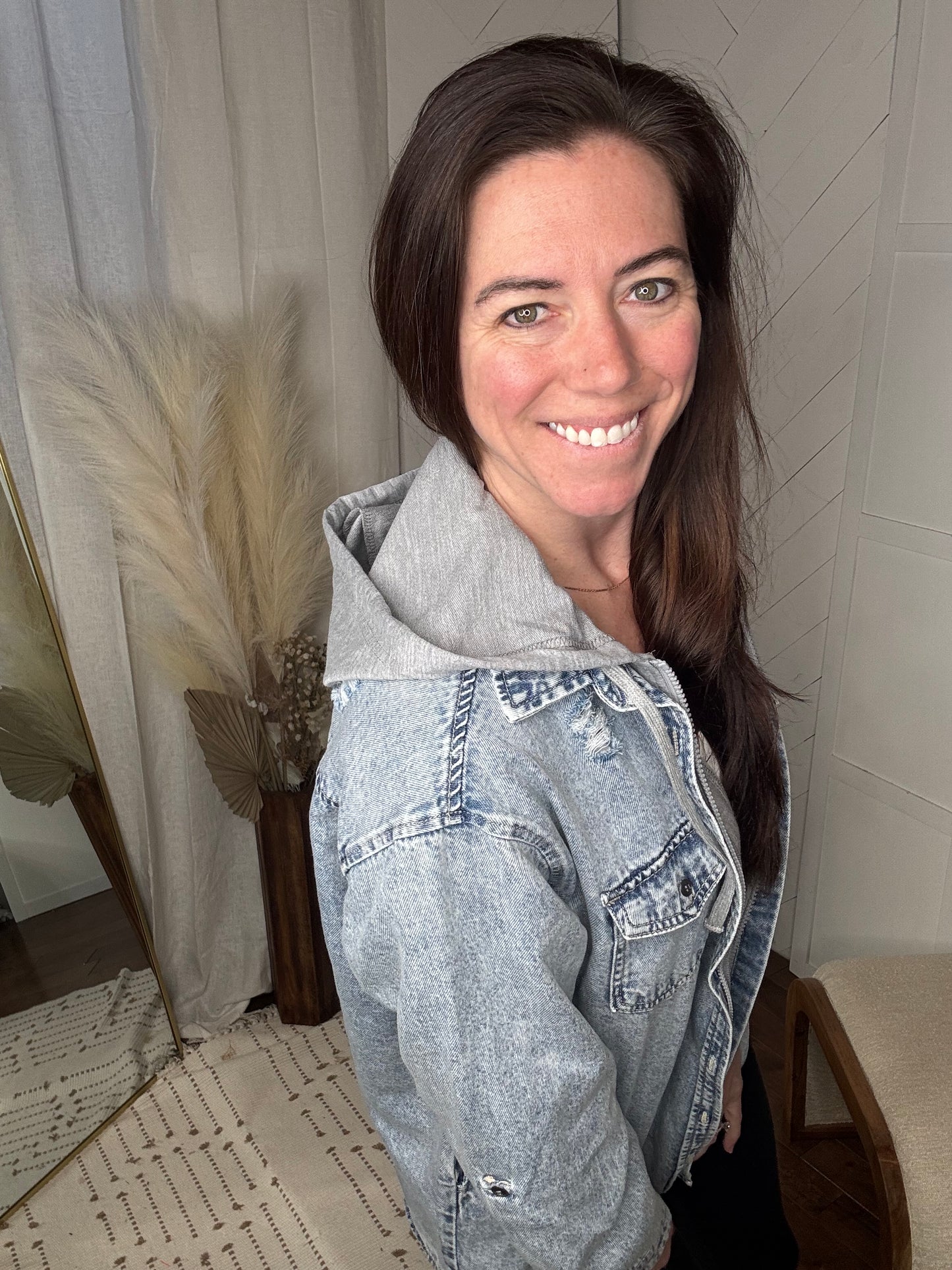 Vintage Denim with Hoodie