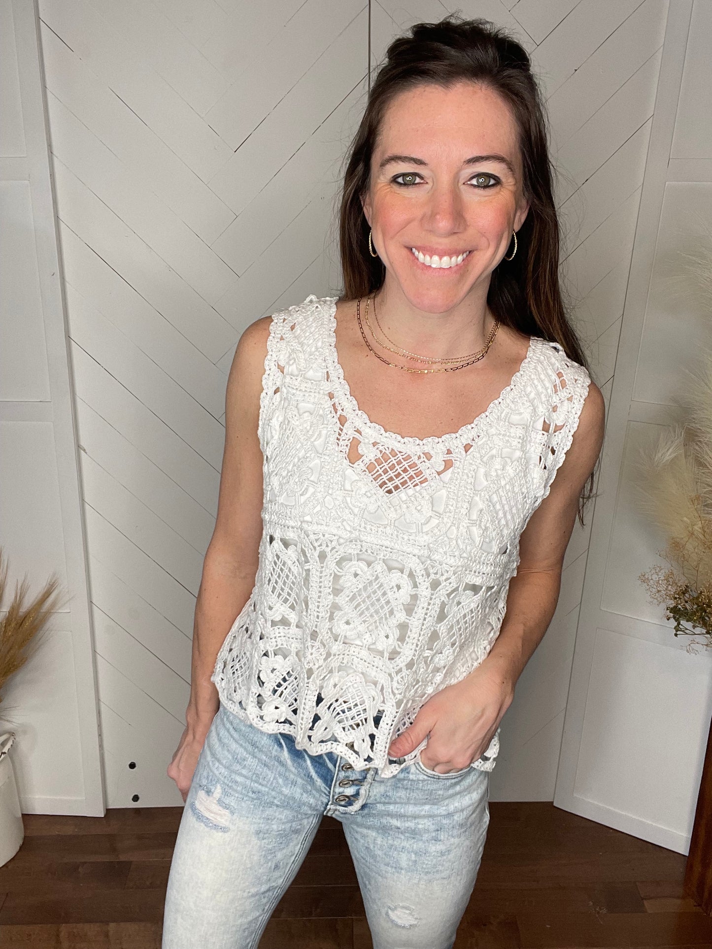 Cool + Casual Crochet Tank