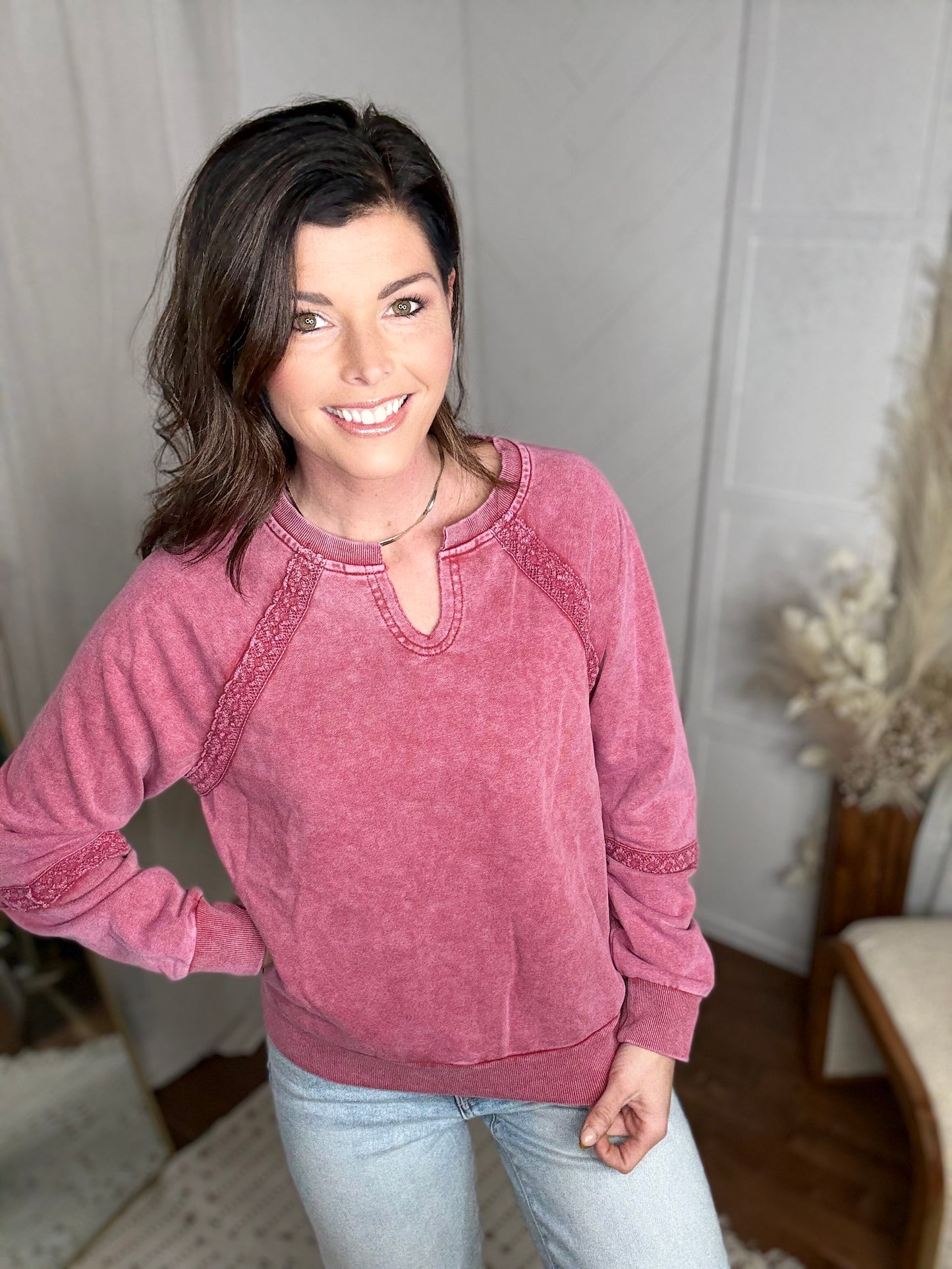 Dahlia Bloom Lace Sweater