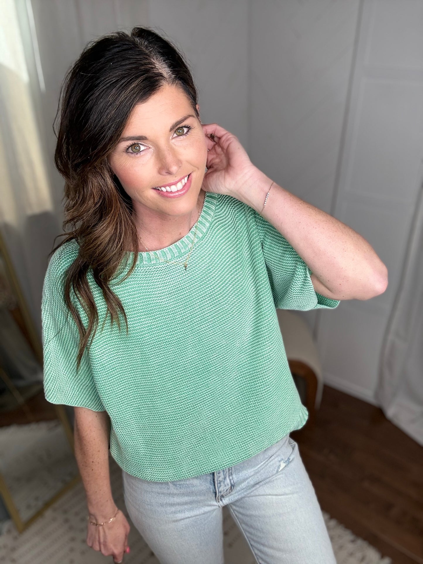 Sea Glass Knit Tee