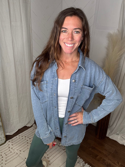 Sunday Ease Soft Denim Jacket