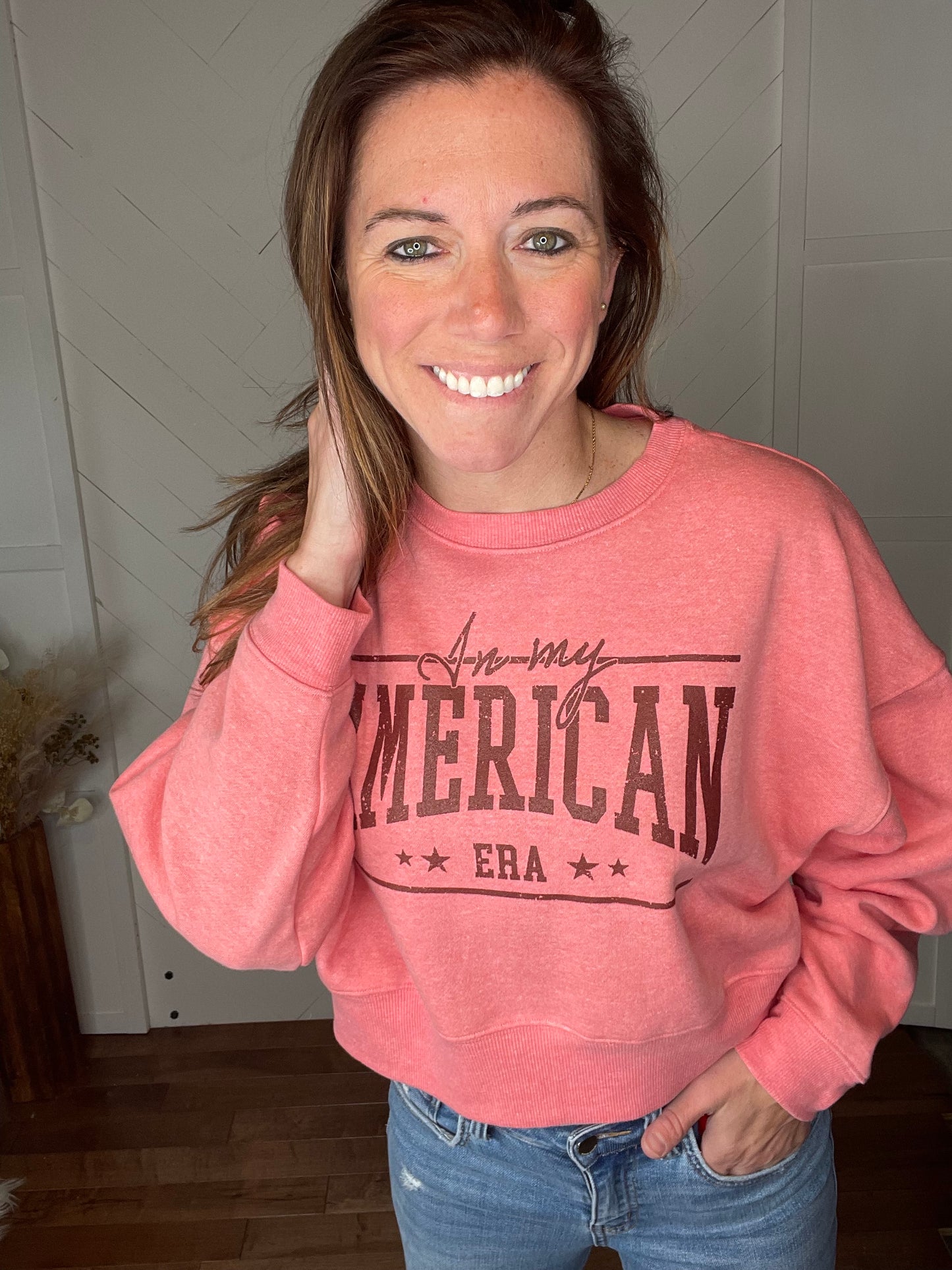 In My American Era Sweatshirt: Rose