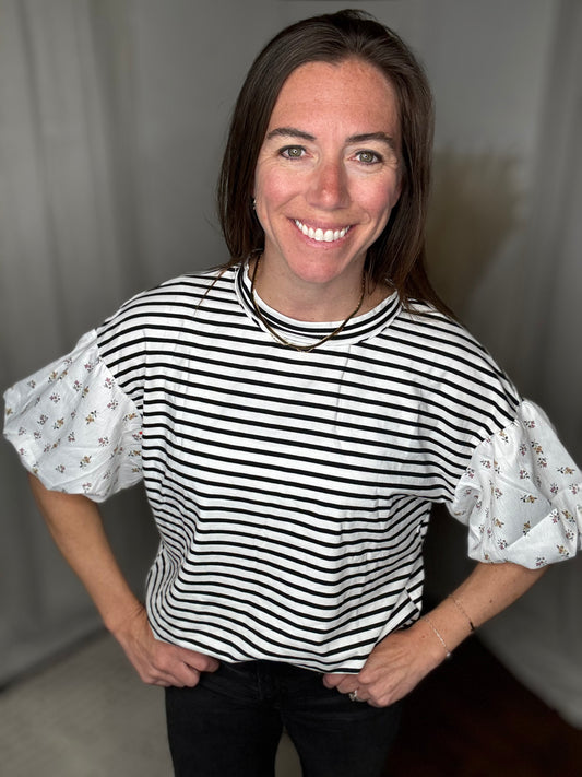 Midnight Bloom Top